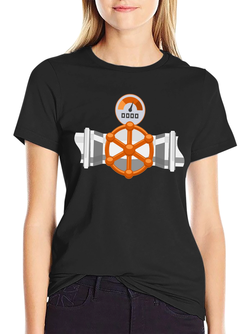 Plumbing Valve Graphic T-Shirt