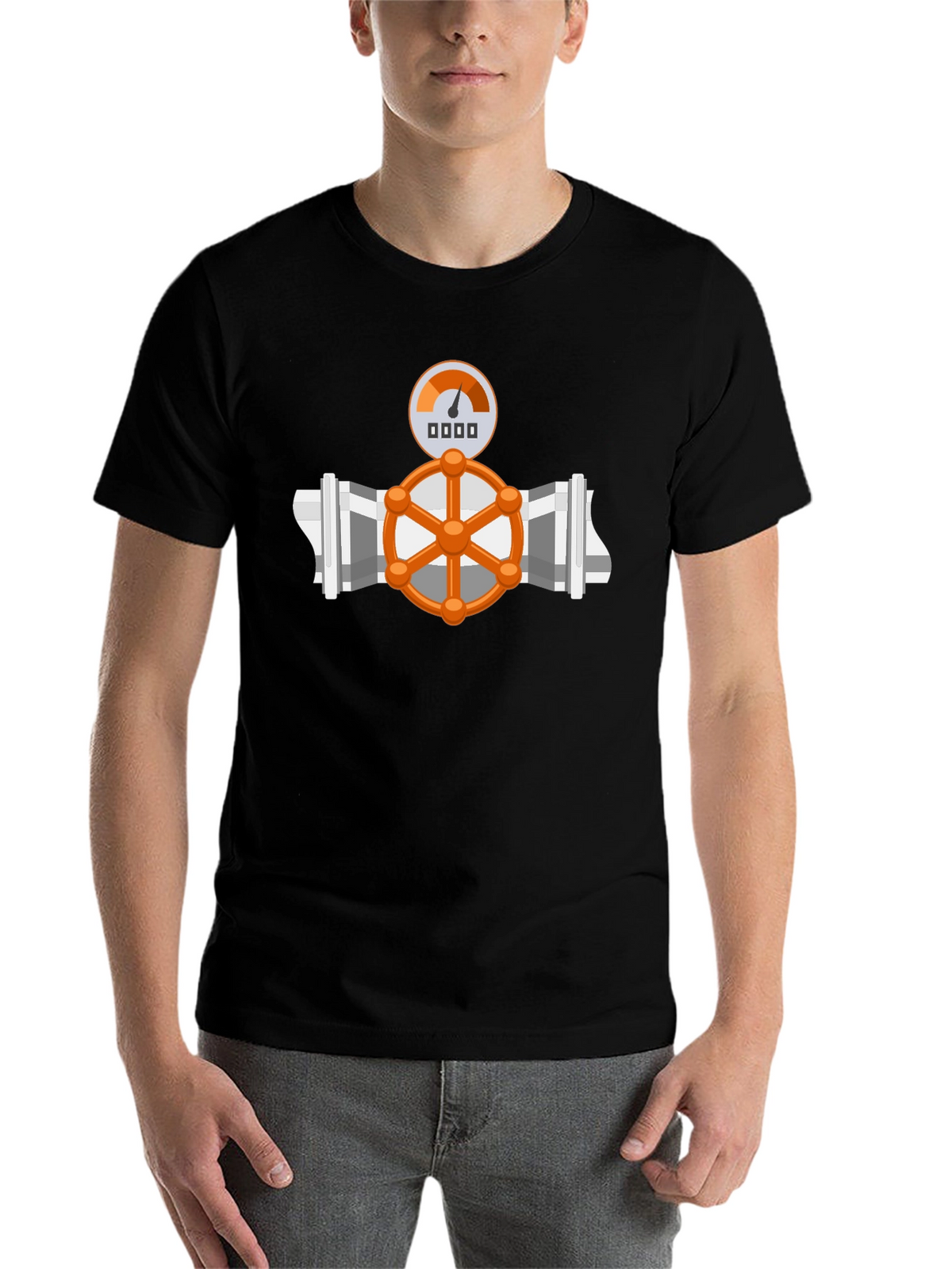 Plumbing Valve Graphic T-Shirt