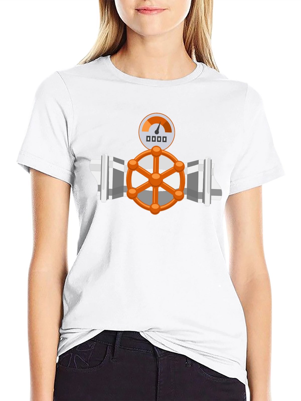 Plumbing Valve Graphic T-Shirt