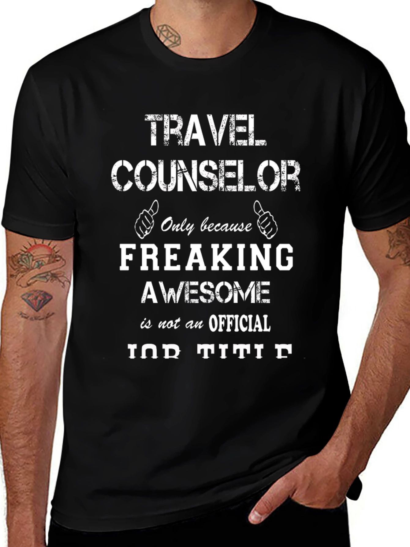 Travel Counselor Awesome Job Title T-Shirt