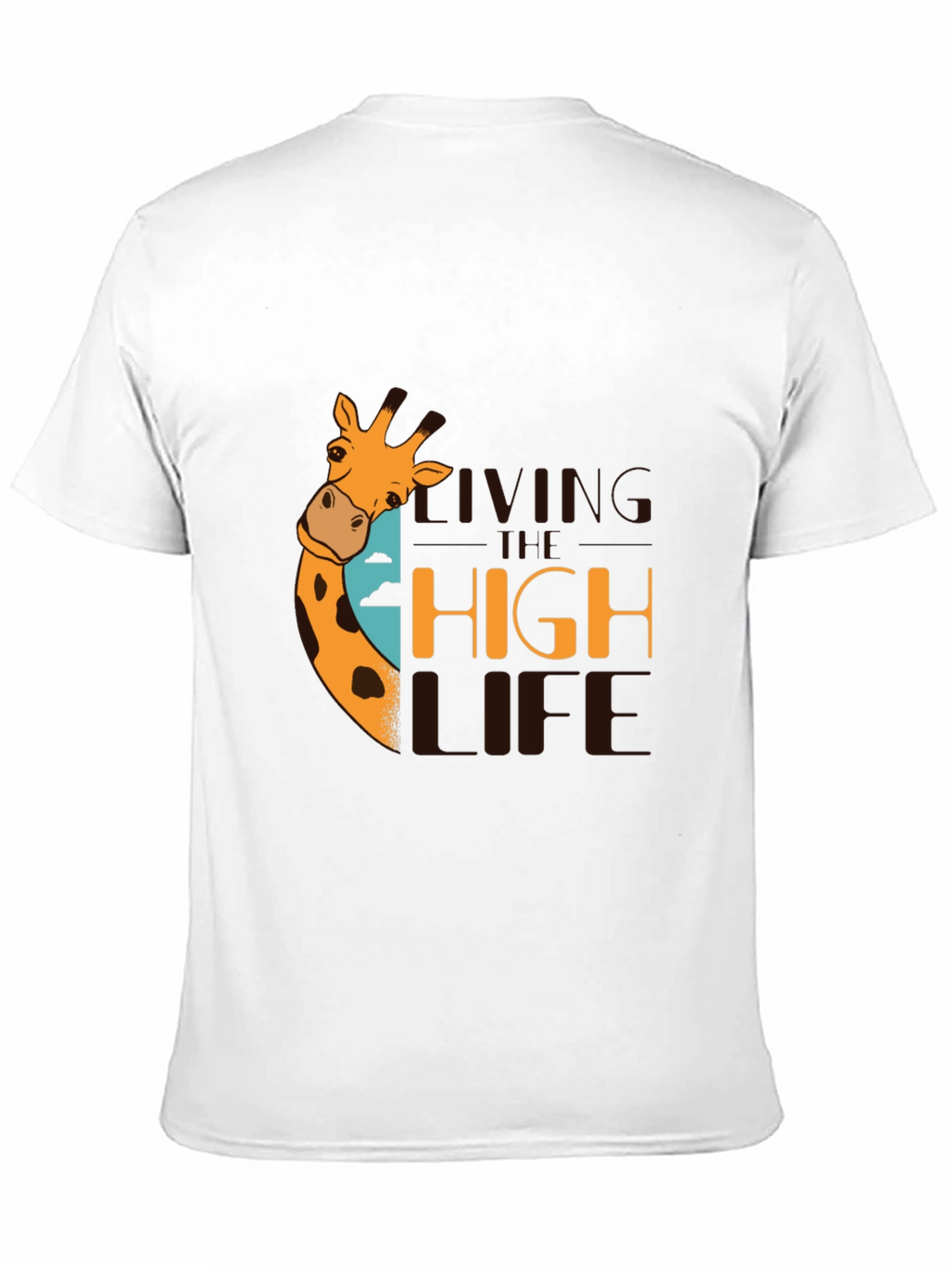 Living the High Life Giraffe Graphic T-Shirt