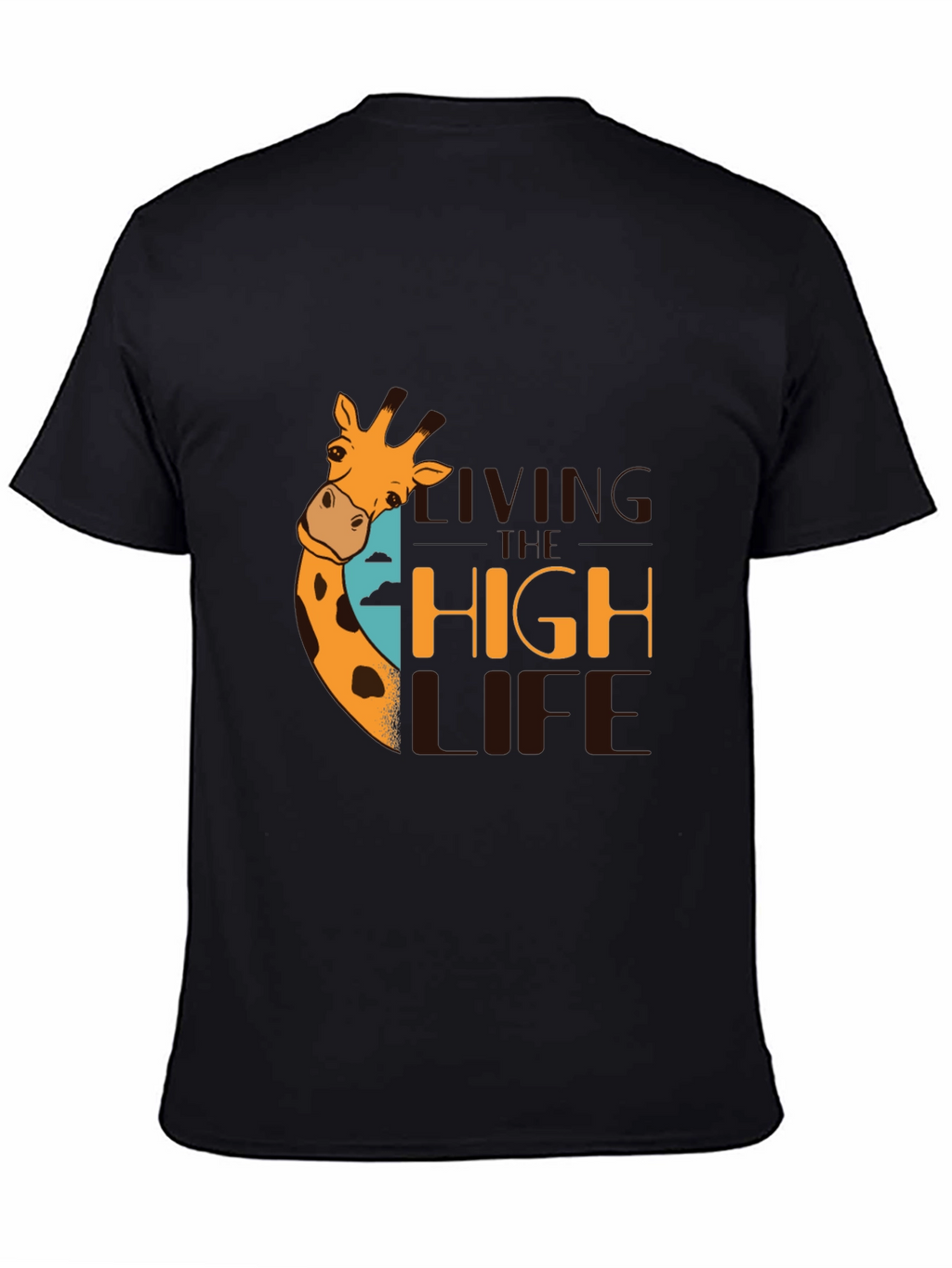 Living the High Life Giraffe Graphic T-Shirt