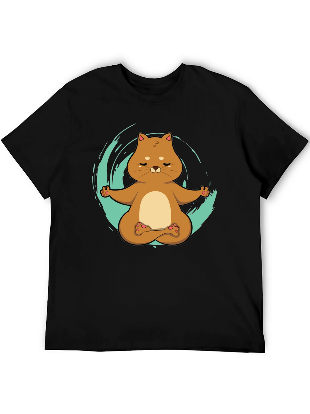 Yoga Cat T-Shirt - Meditating Kitten Design