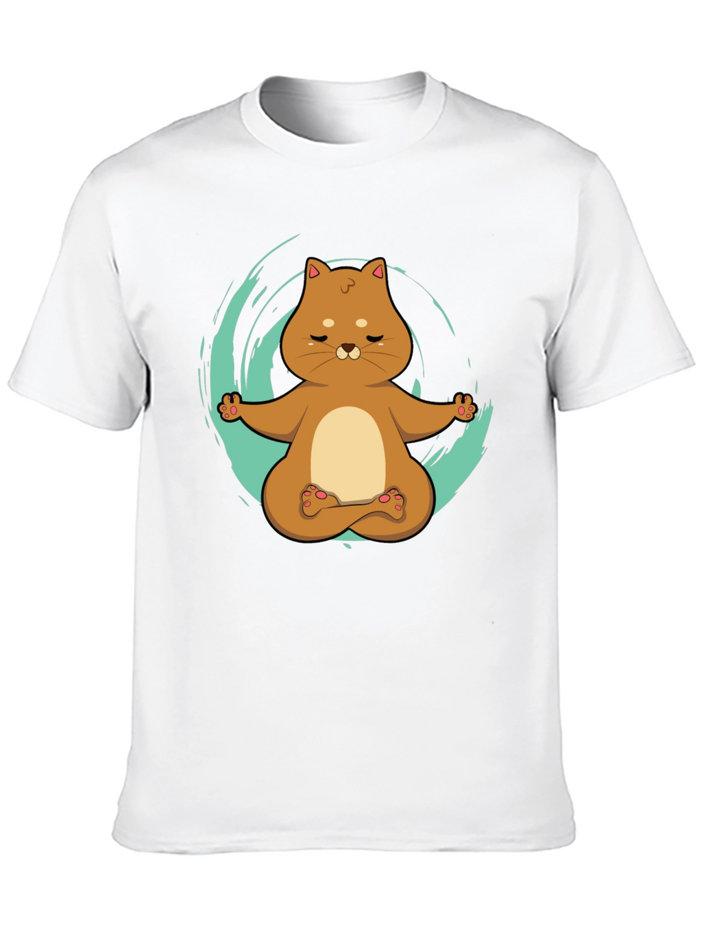 Yoga Cat T-Shirt - Meditating Kitten Design