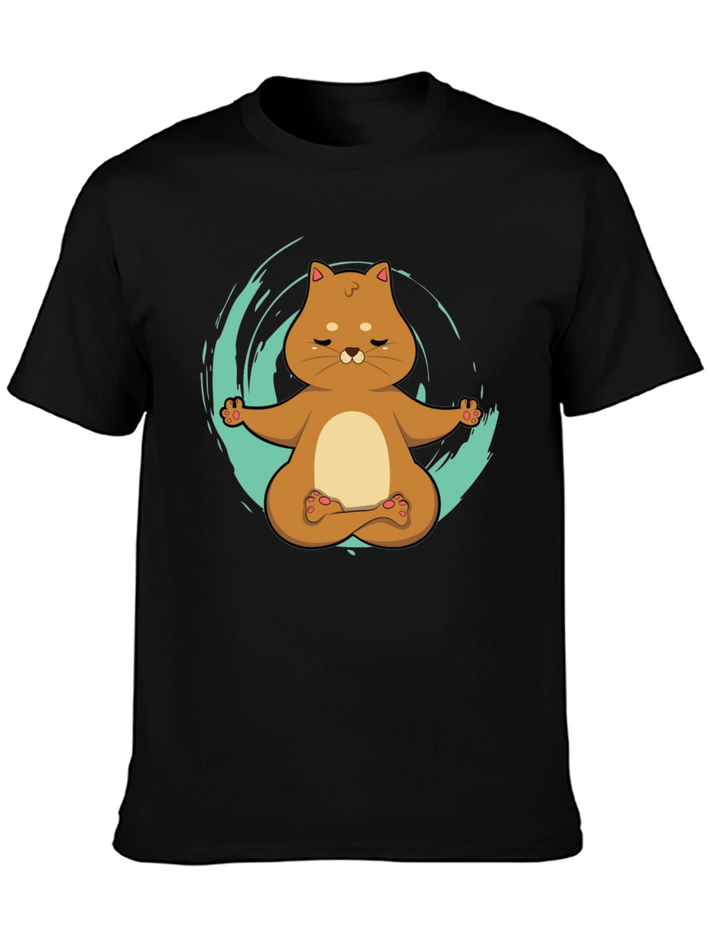 Yoga Cat T-Shirt - Meditating Kitten Design