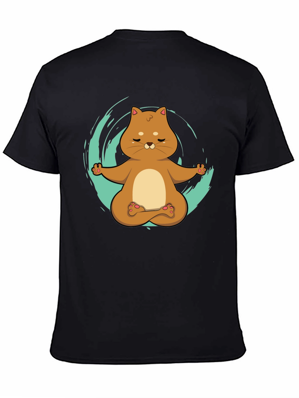 Yoga Cat T-Shirt - Meditating Kitten Design