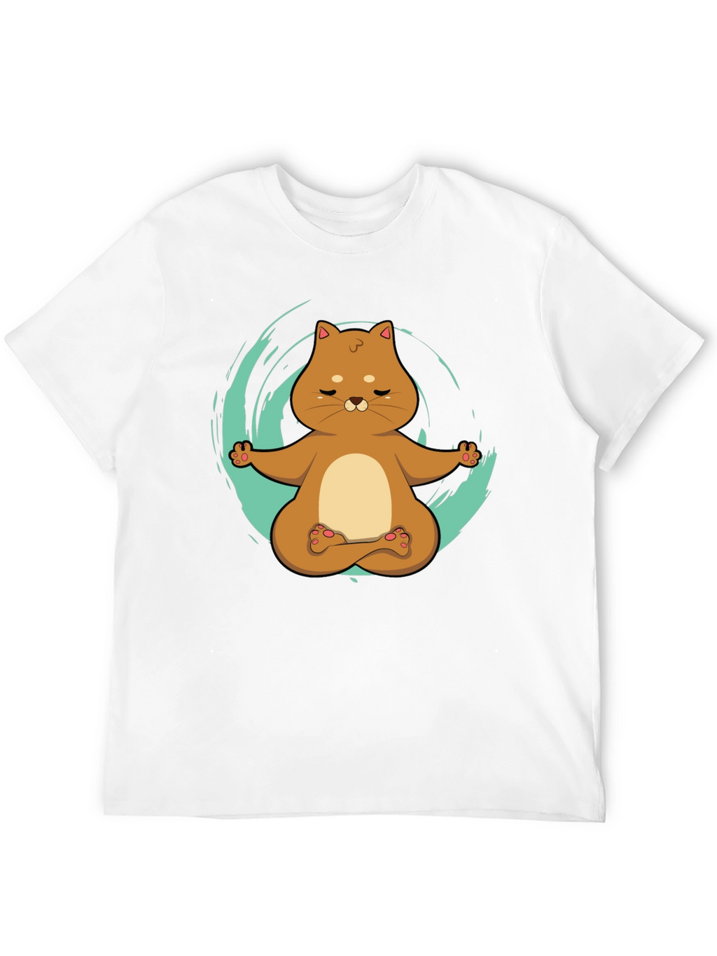 Yoga Cat T-Shirt - Meditating Kitten Design