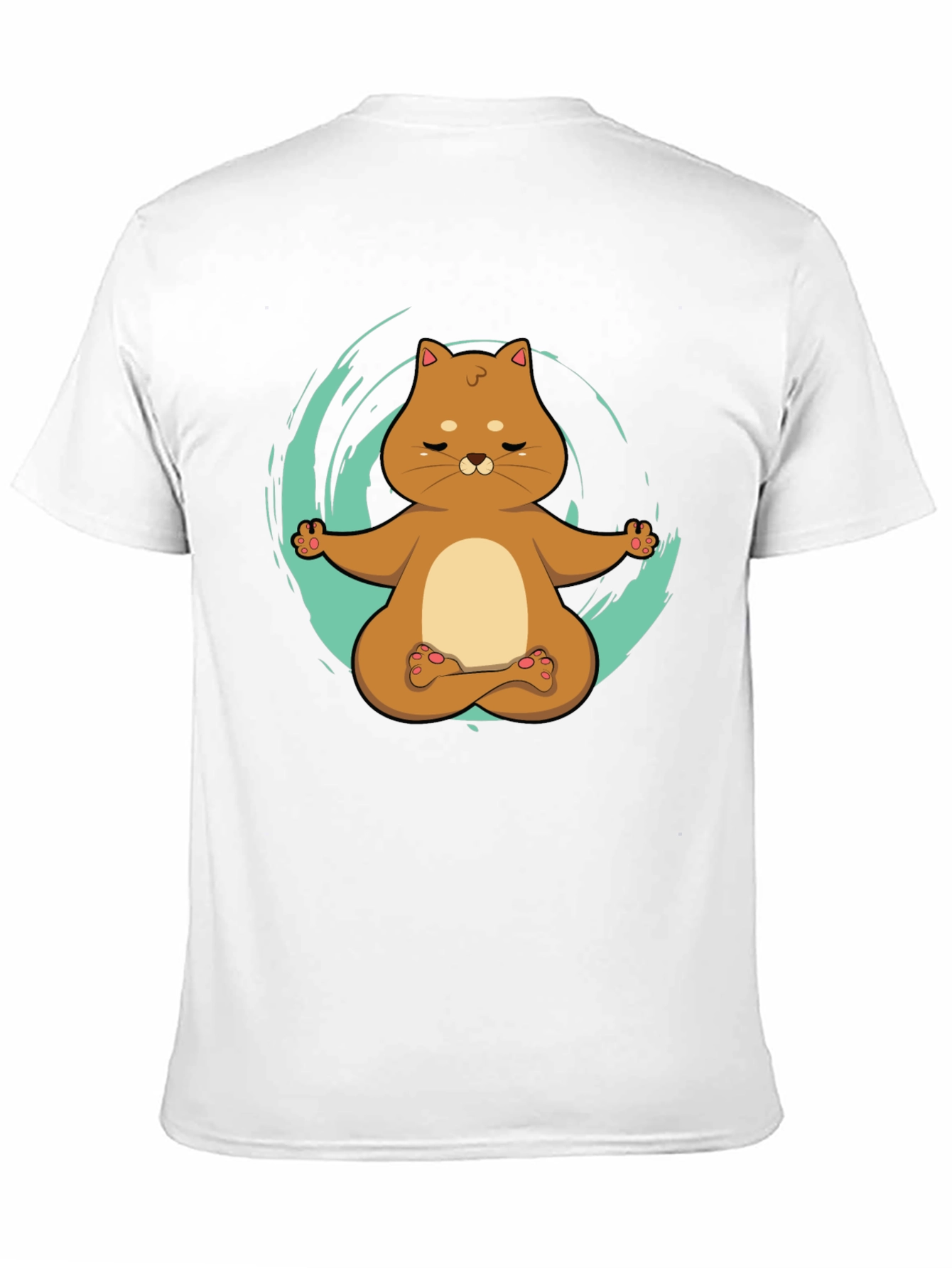Yoga Cat T-Shirt - Meditating Kitten Design