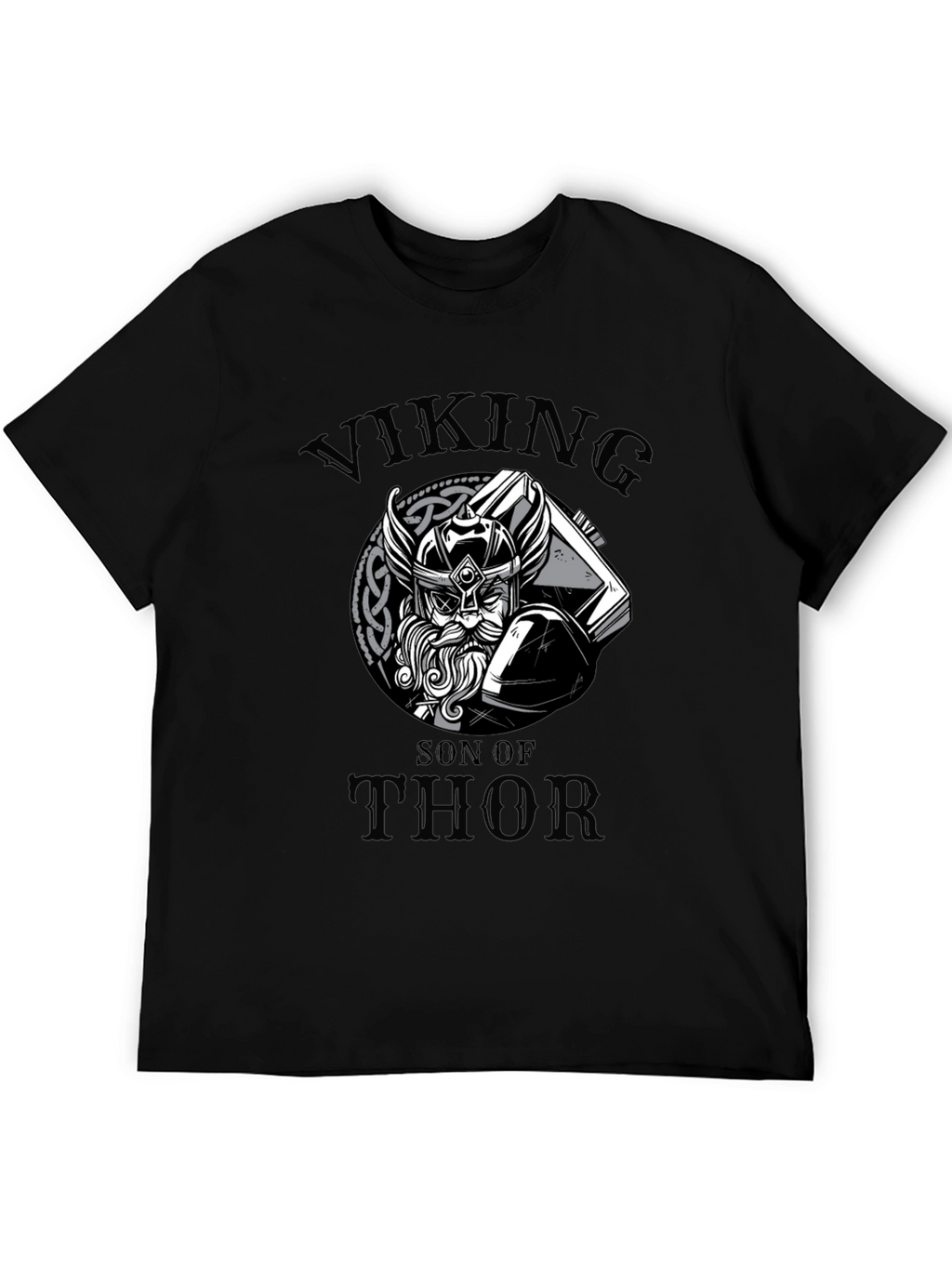 Viking Son of Thor Graphic Tee - Black