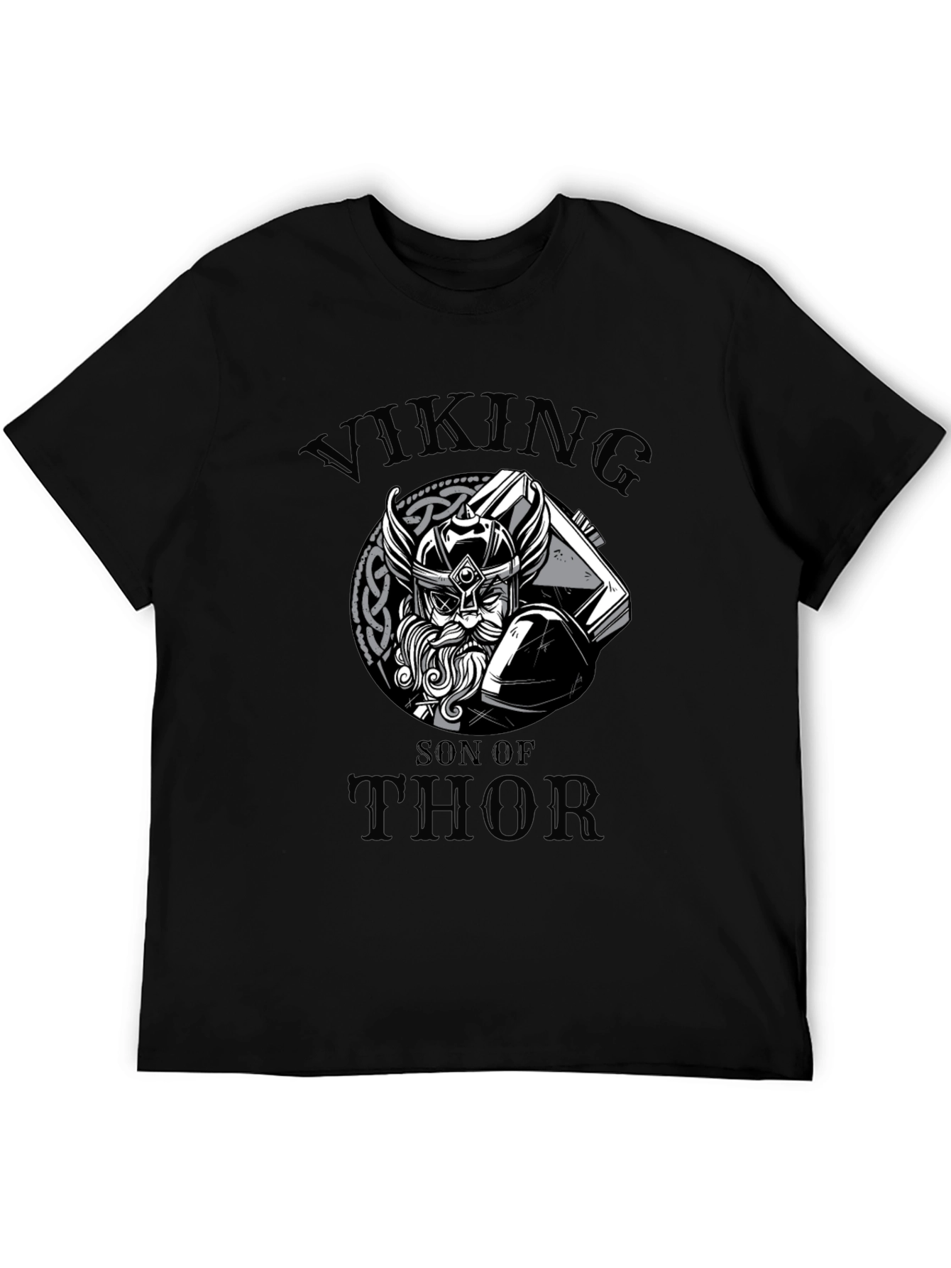 Viking Son of Thor Graphic Tee - Black
