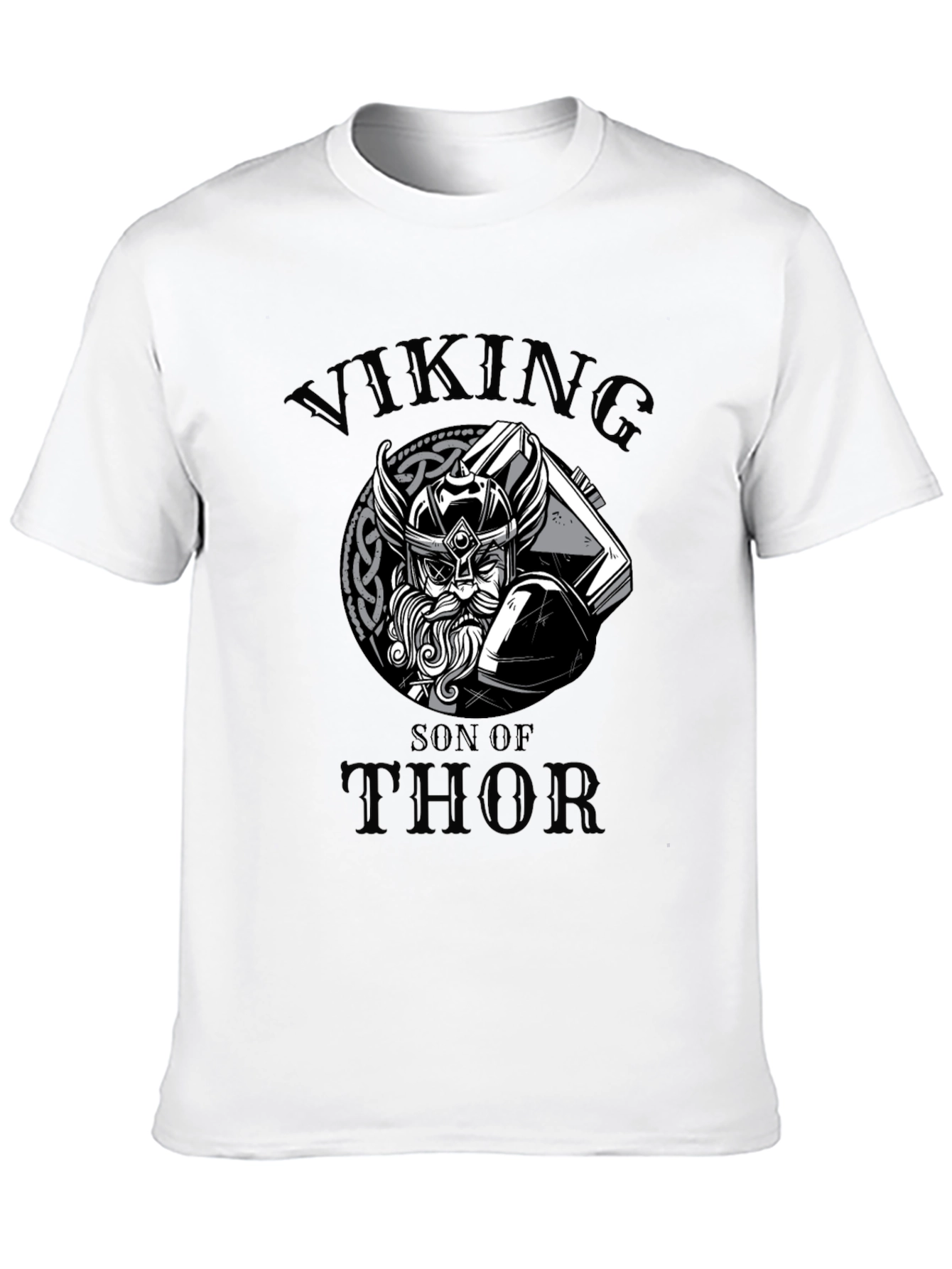 Viking Son of Thor Graphic Tee - Black