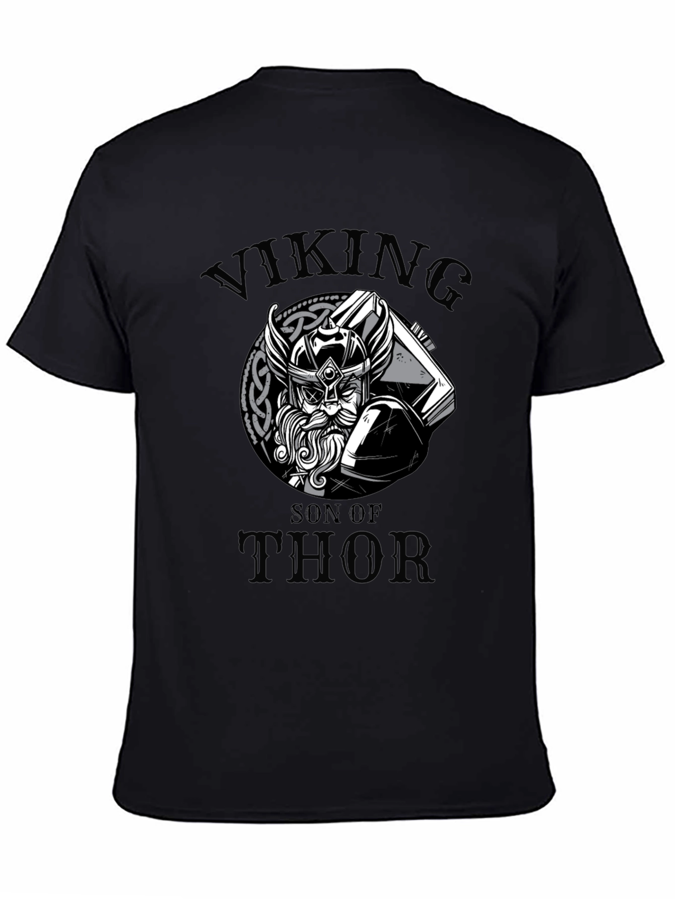 Viking Son of Thor Graphic Tee - Black
