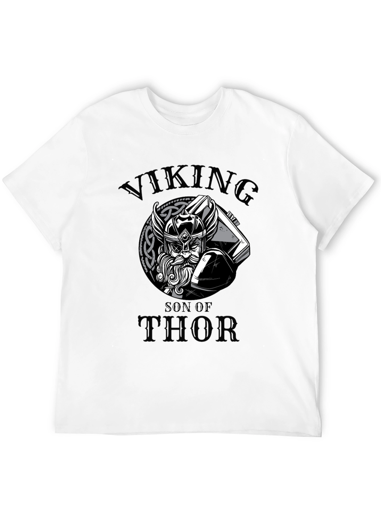 Viking Son of Thor Graphic Tee - Black