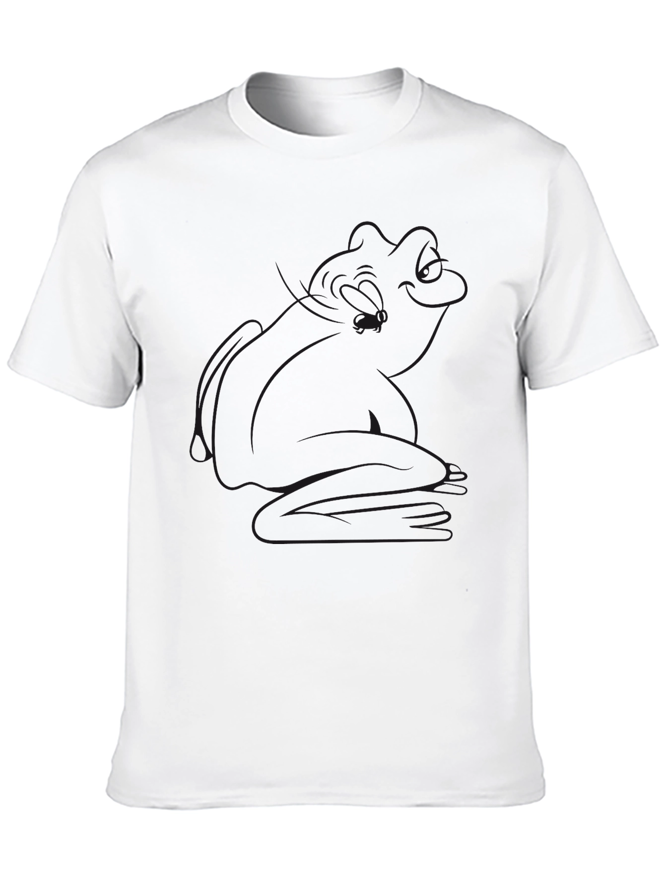 Mens Black Short Sleeve Crew Neck Tee
