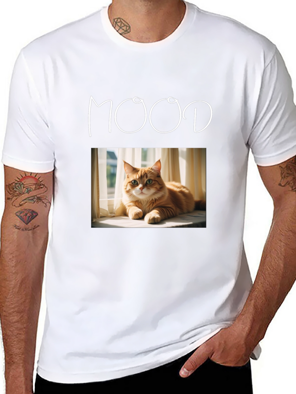 Mood Cat Graphic T-Shirt - Unisex