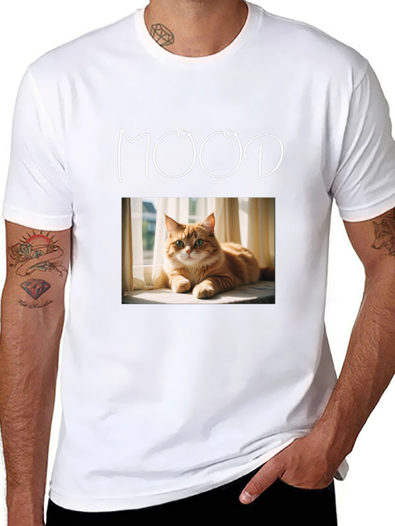Mood Cat Graphic T-Shirt - Unisex