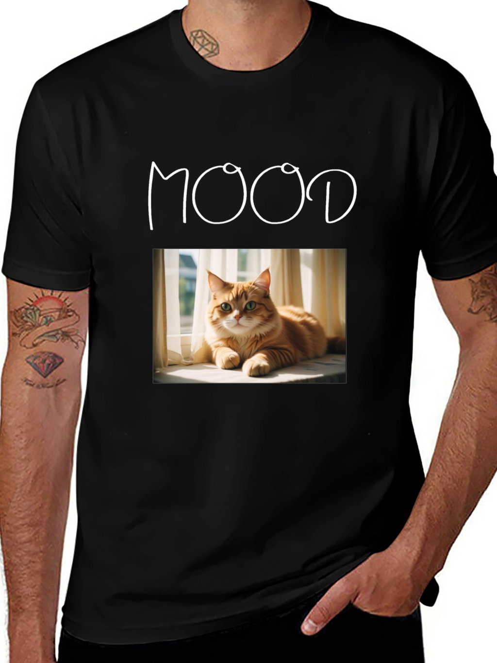 Mood Cat Graphic T-Shirt - Unisex
