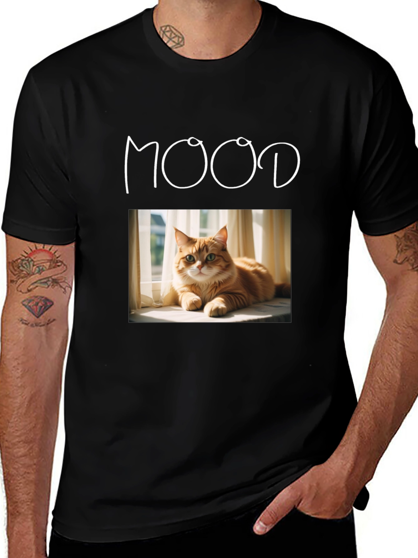 Mood Cat Graphic T-Shirt - Unisex