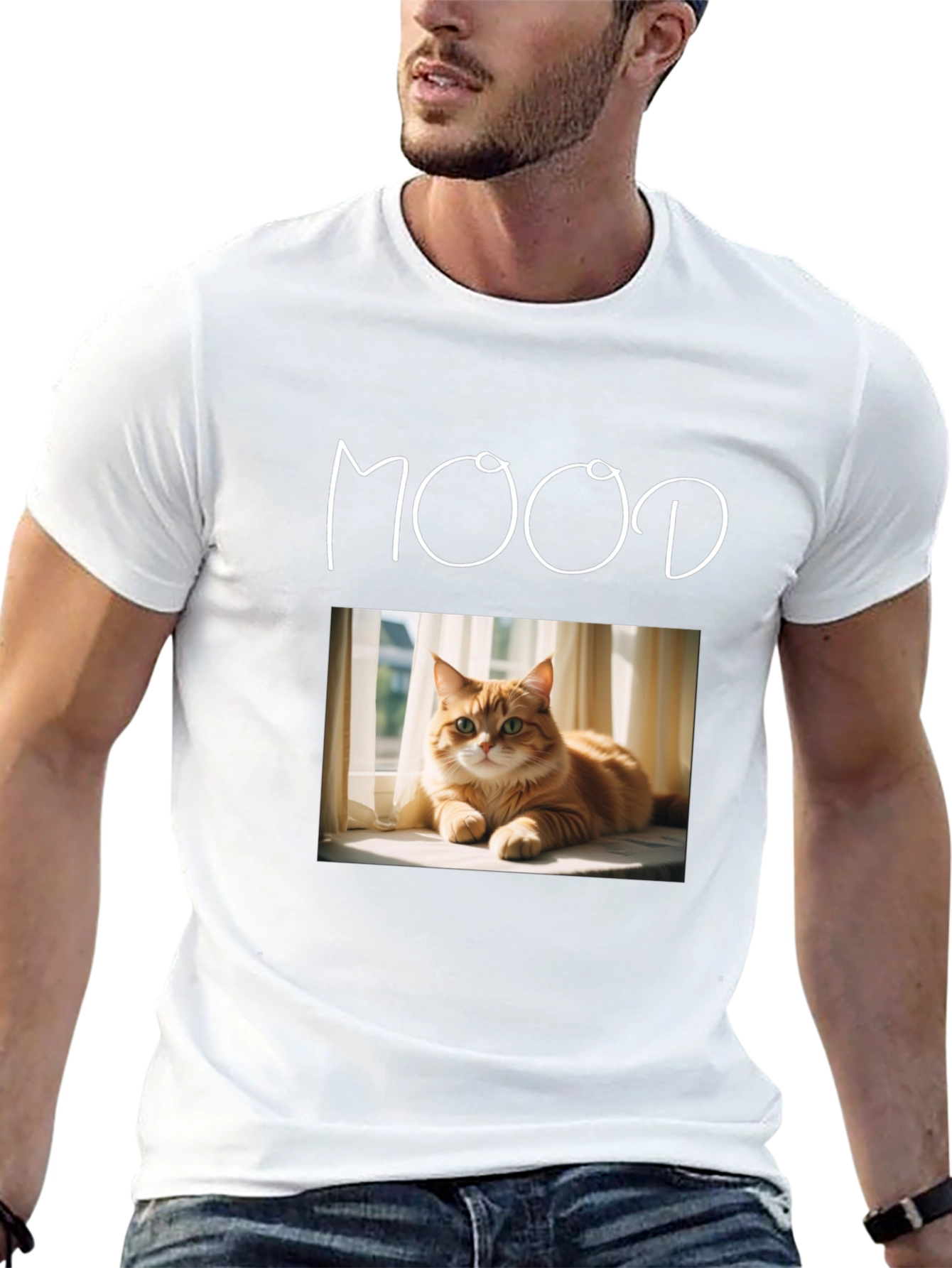 Mood Cat Graphic T-Shirt - Unisex