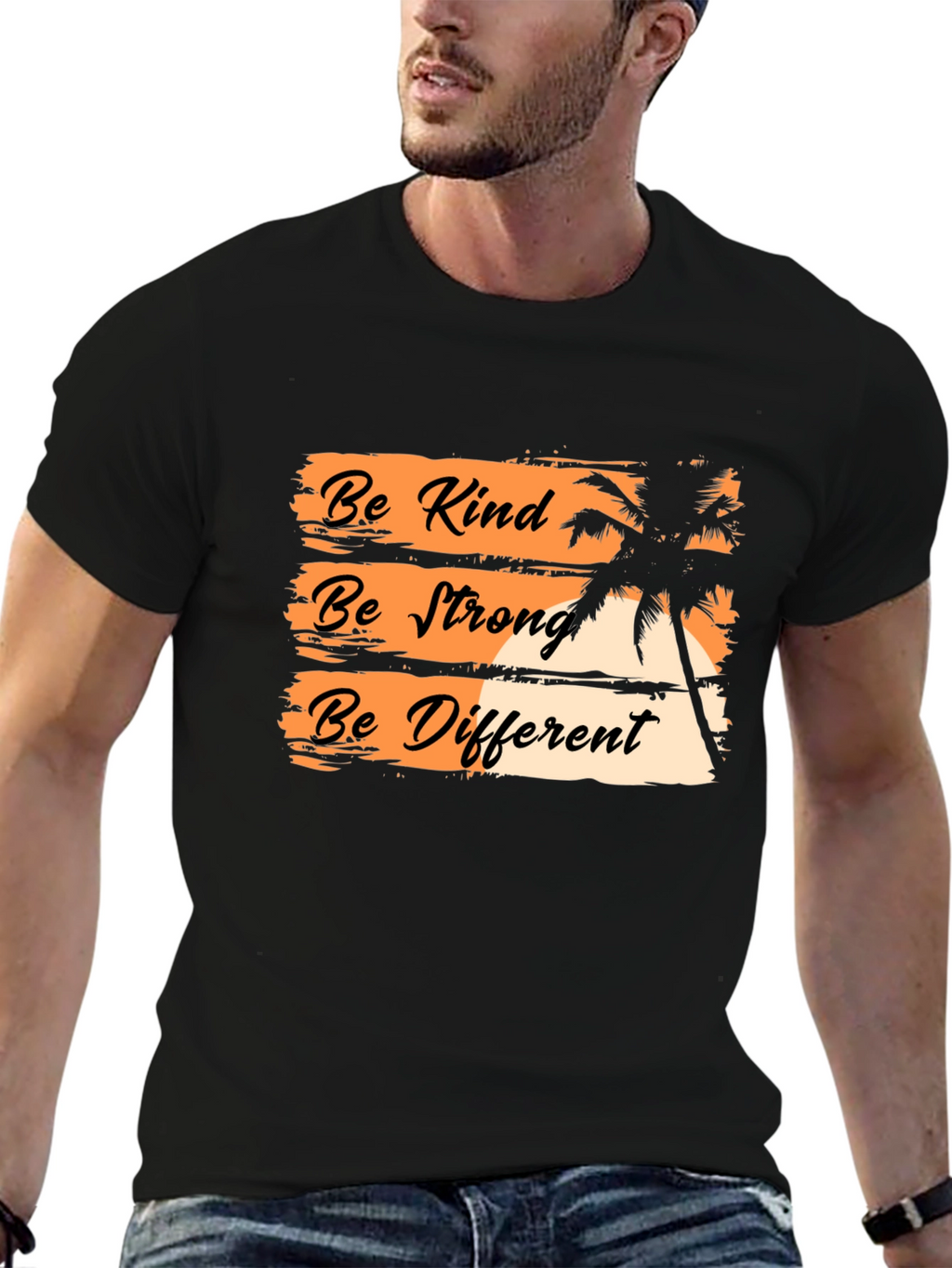 Be Kind Be Strong Be Different Graphic T-Shirt