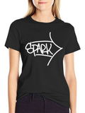 Spark Graphic Tee - Stylish Black Cotton T-Shirt