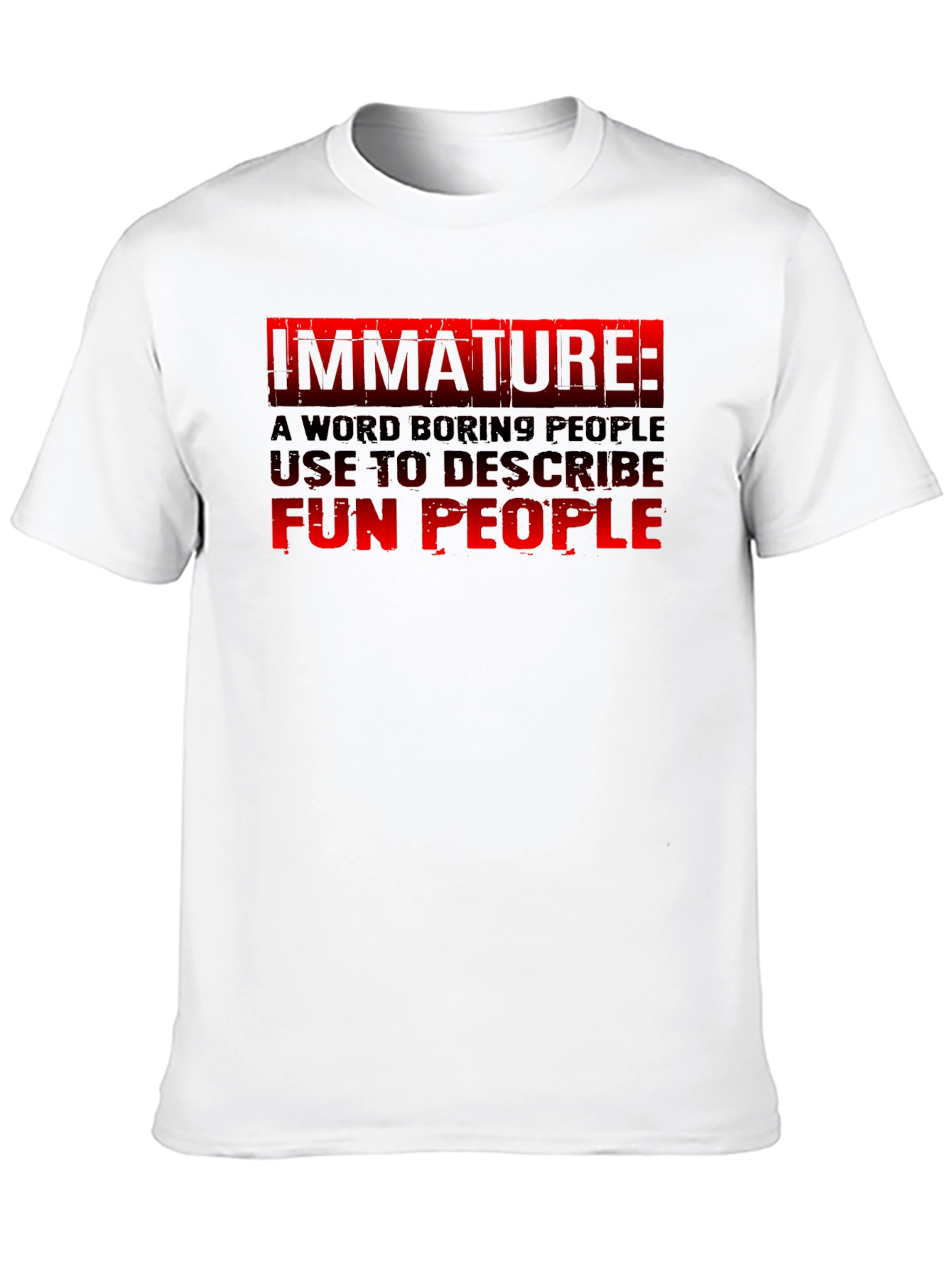 Immature: Fun People Graphic Tee - Black Cotton