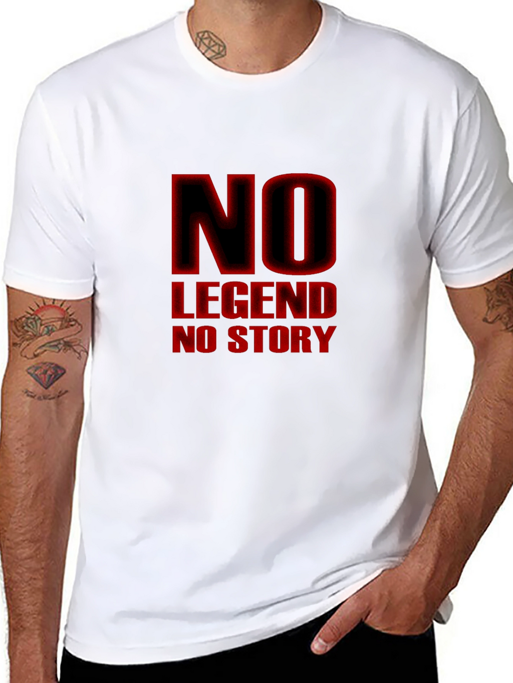 No Legend No Story Black Graphic Tee