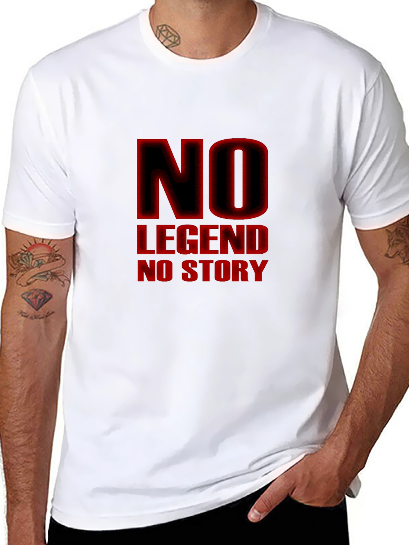 No Legend No Story Black Graphic Tee