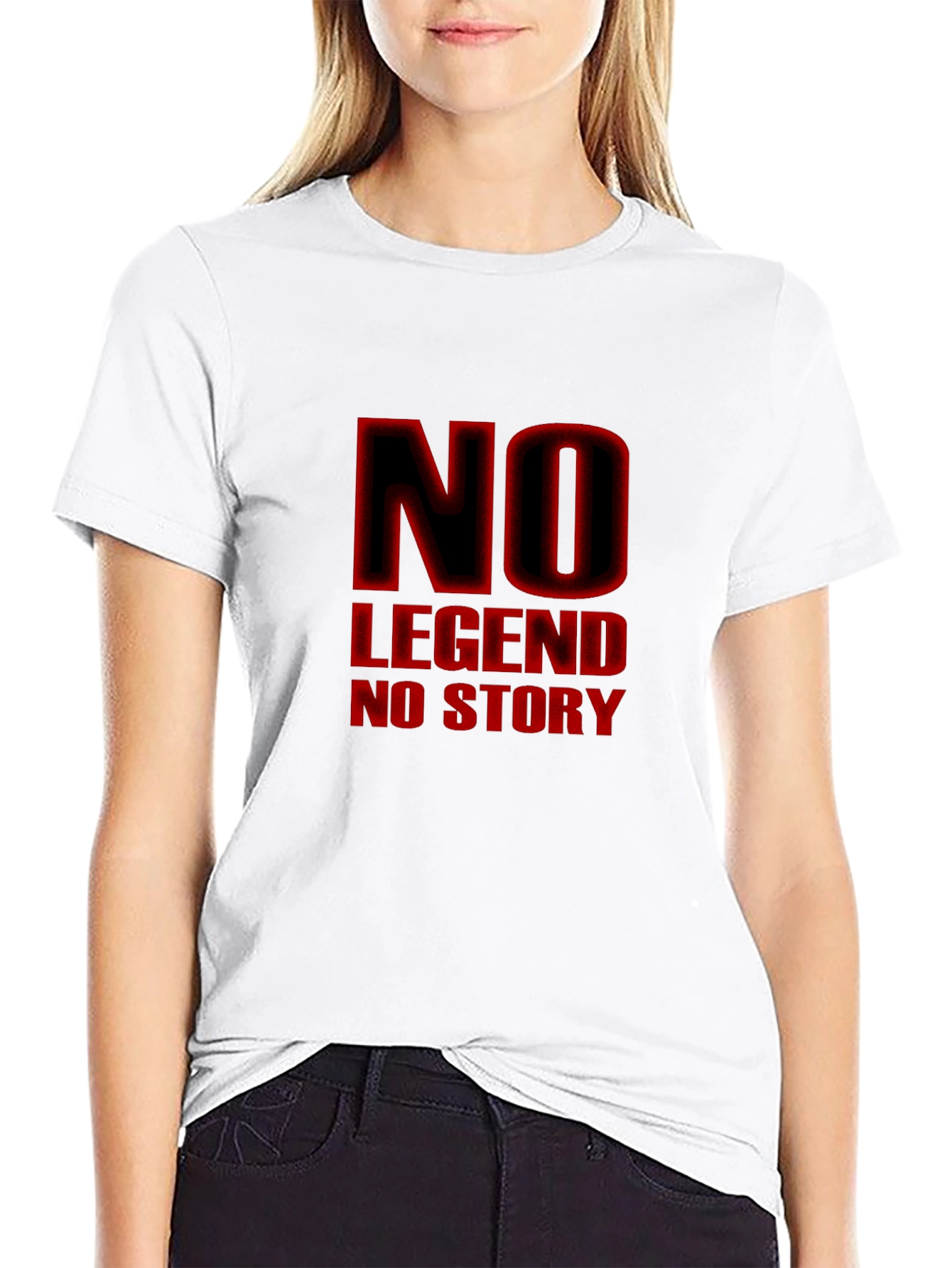 No Legend No Story Black Graphic Tee