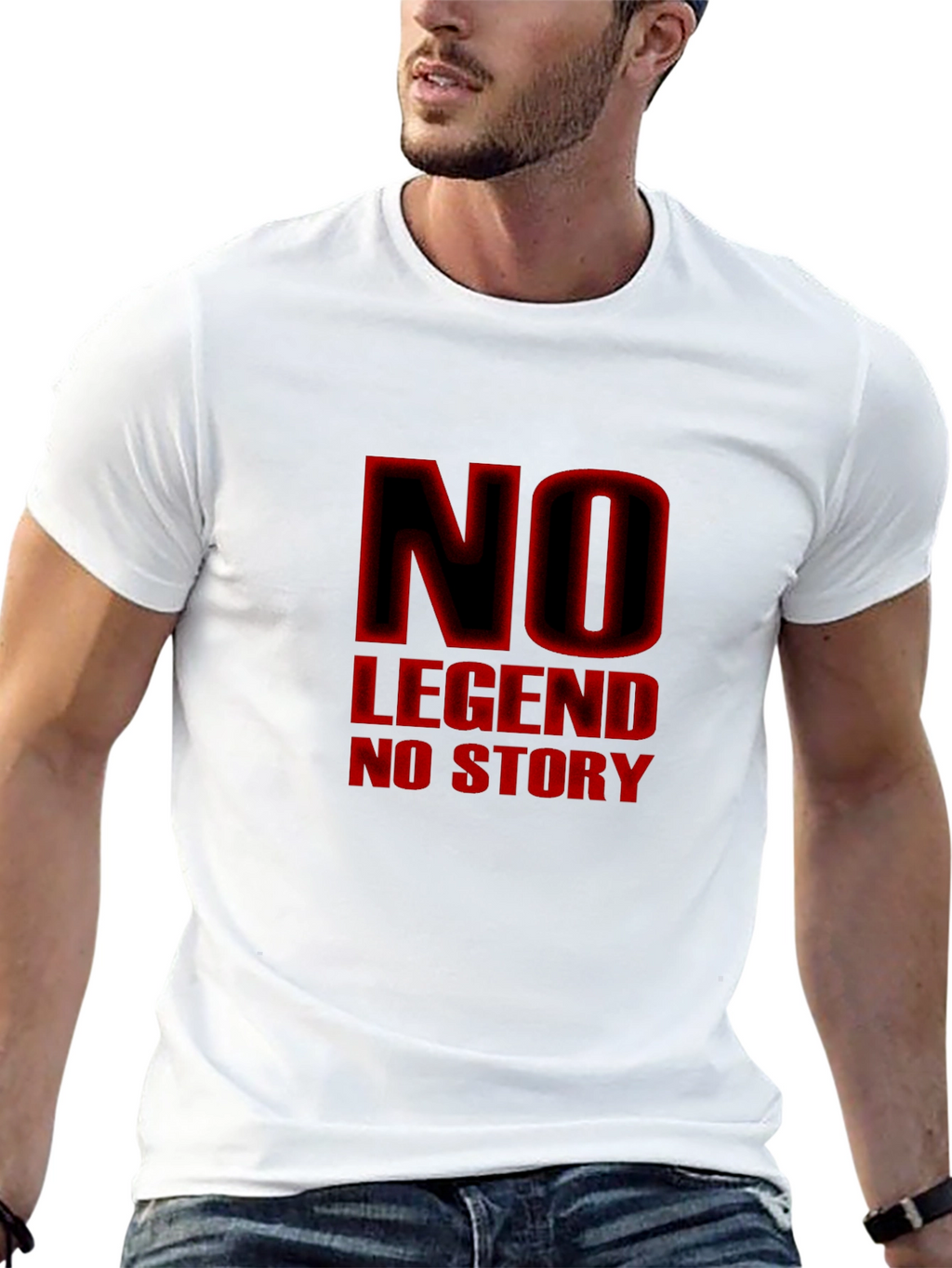 No Legend No Story Black Graphic Tee