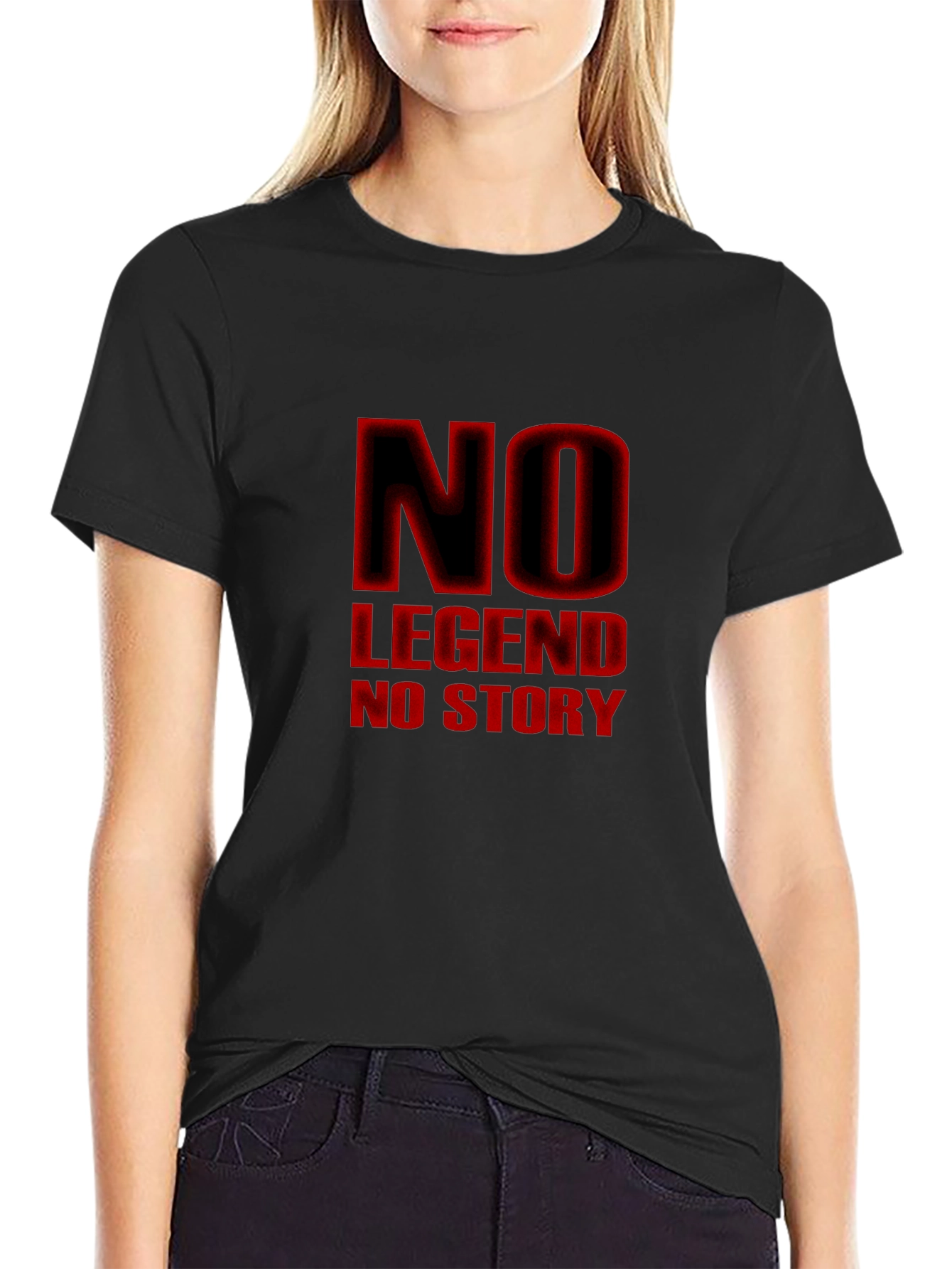 No Legend No Story Black Graphic Tee