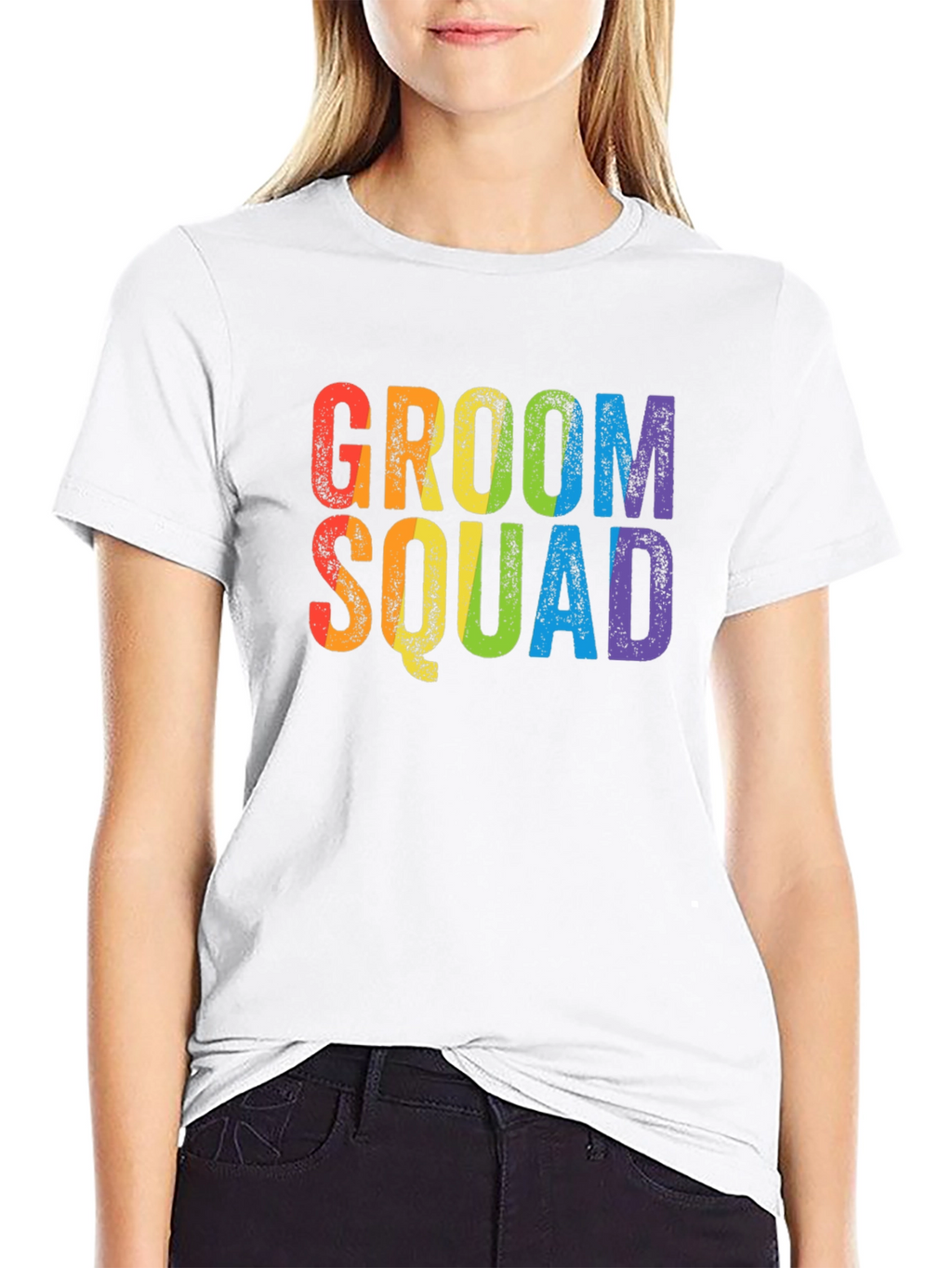 Groom Squad Rainbow T-Shirt
