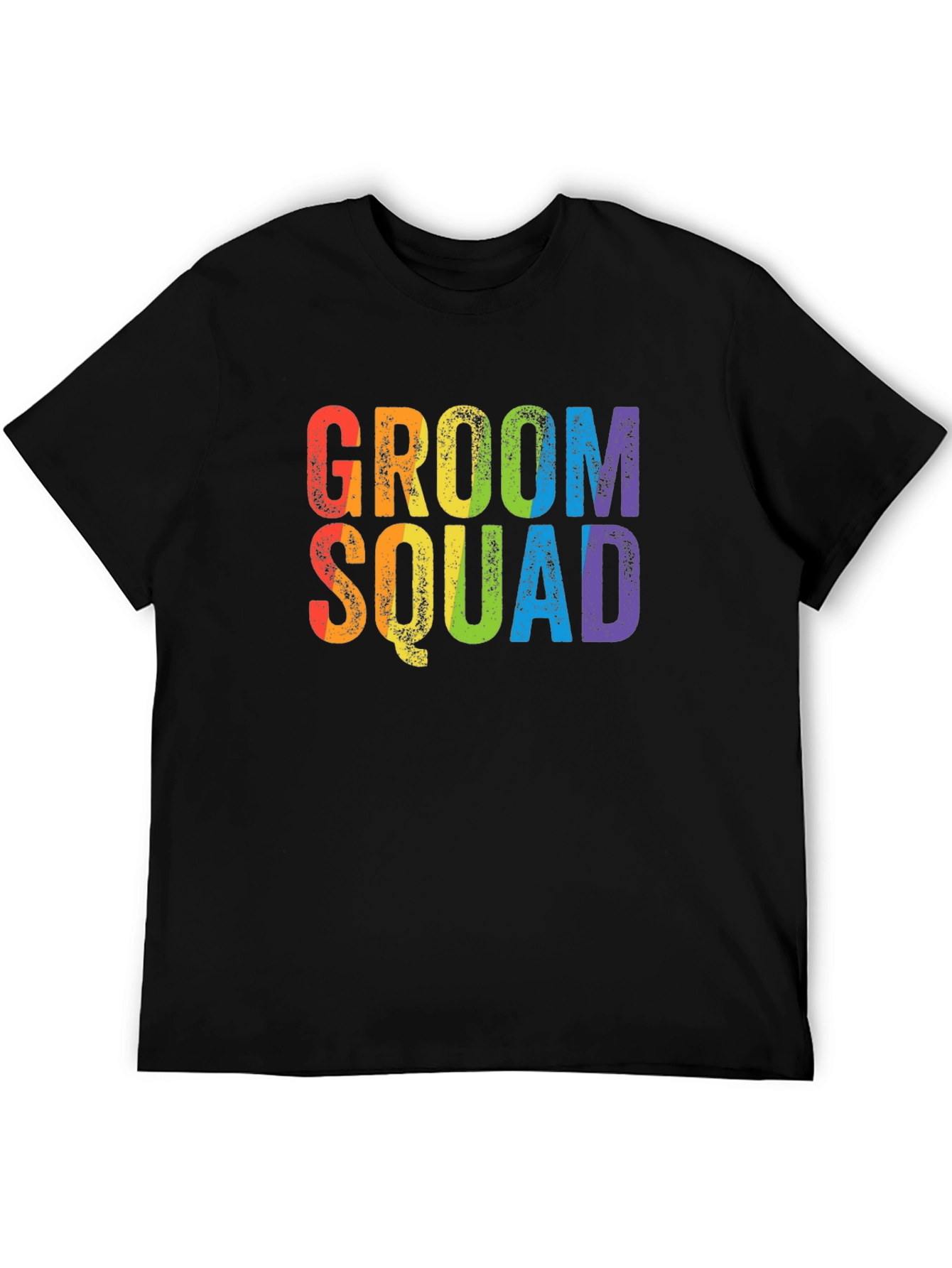 Groom Squad Rainbow T-Shirt