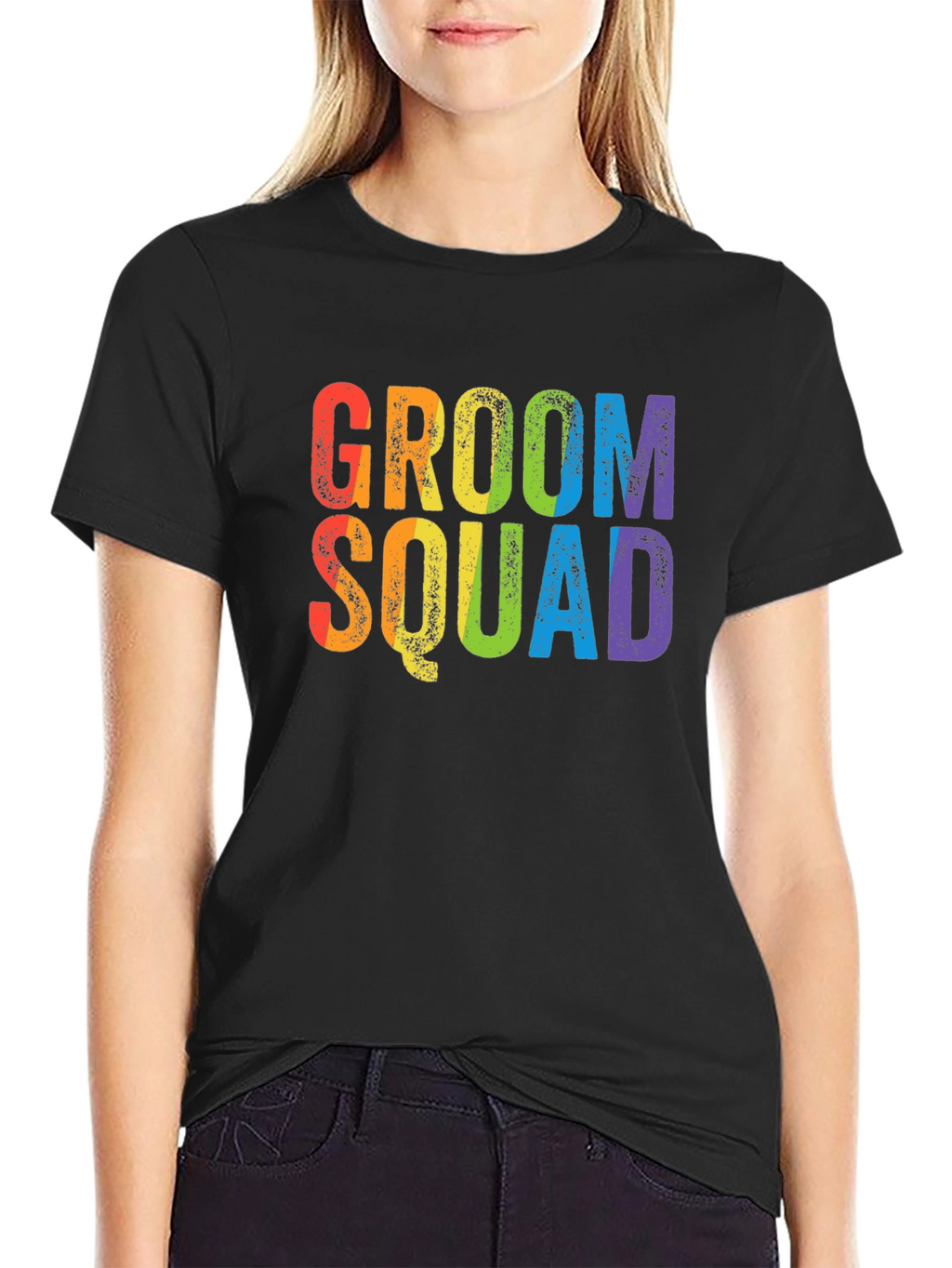 Groom Squad Rainbow T-Shirt
