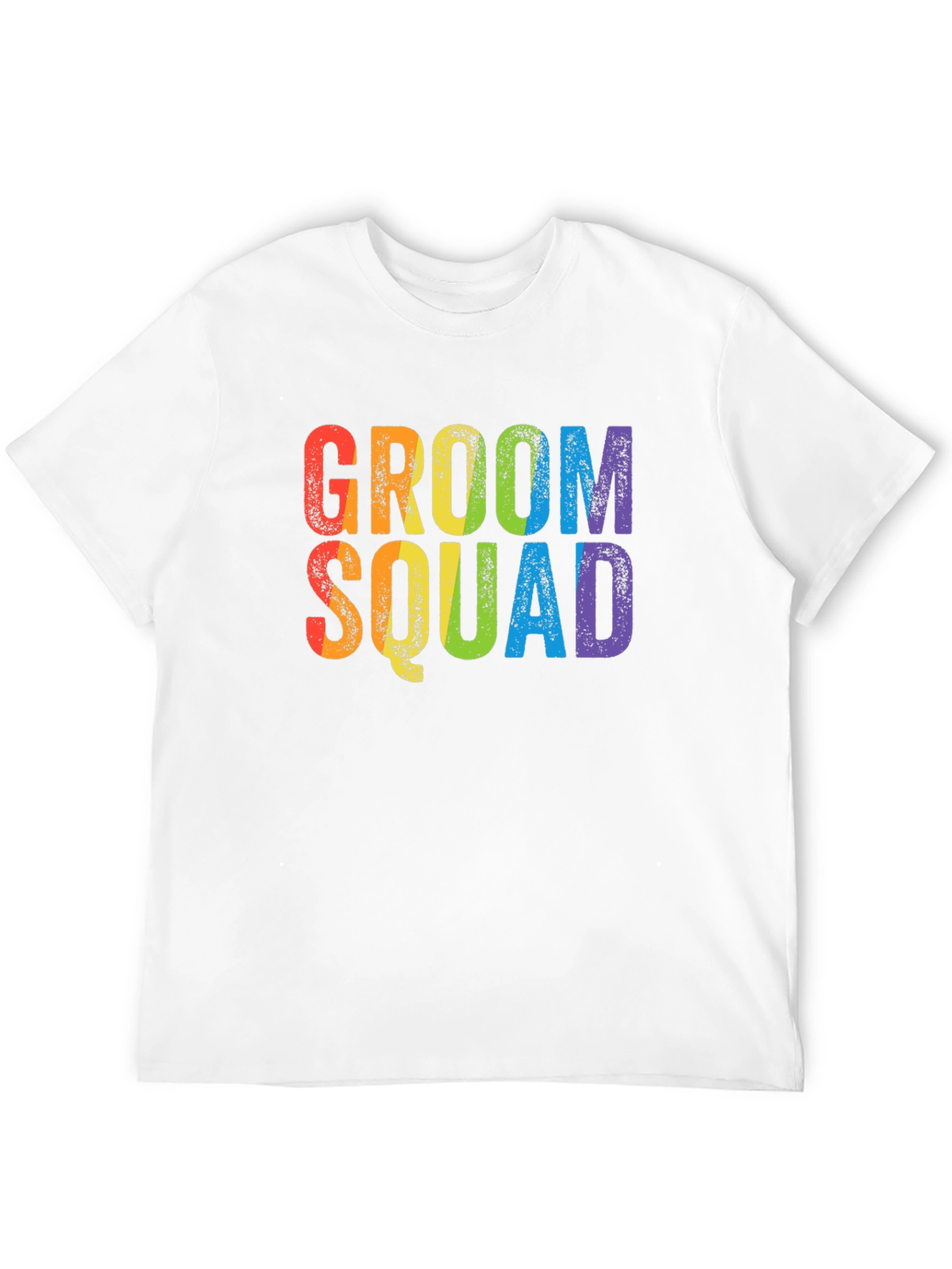 Groom Squad Rainbow T-Shirt
