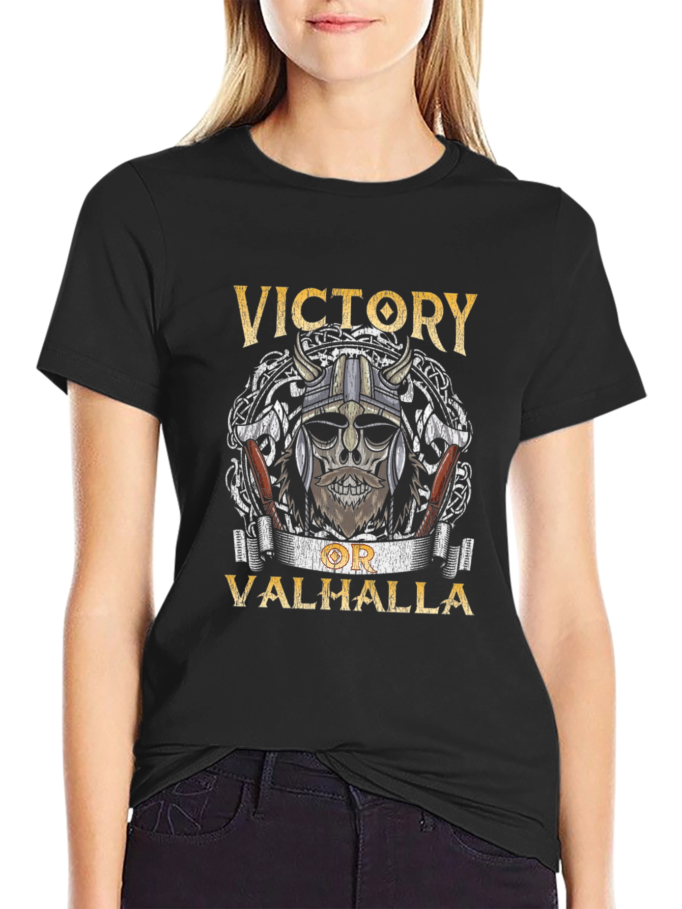 Victory or Valhalla Viking T-Shirt
