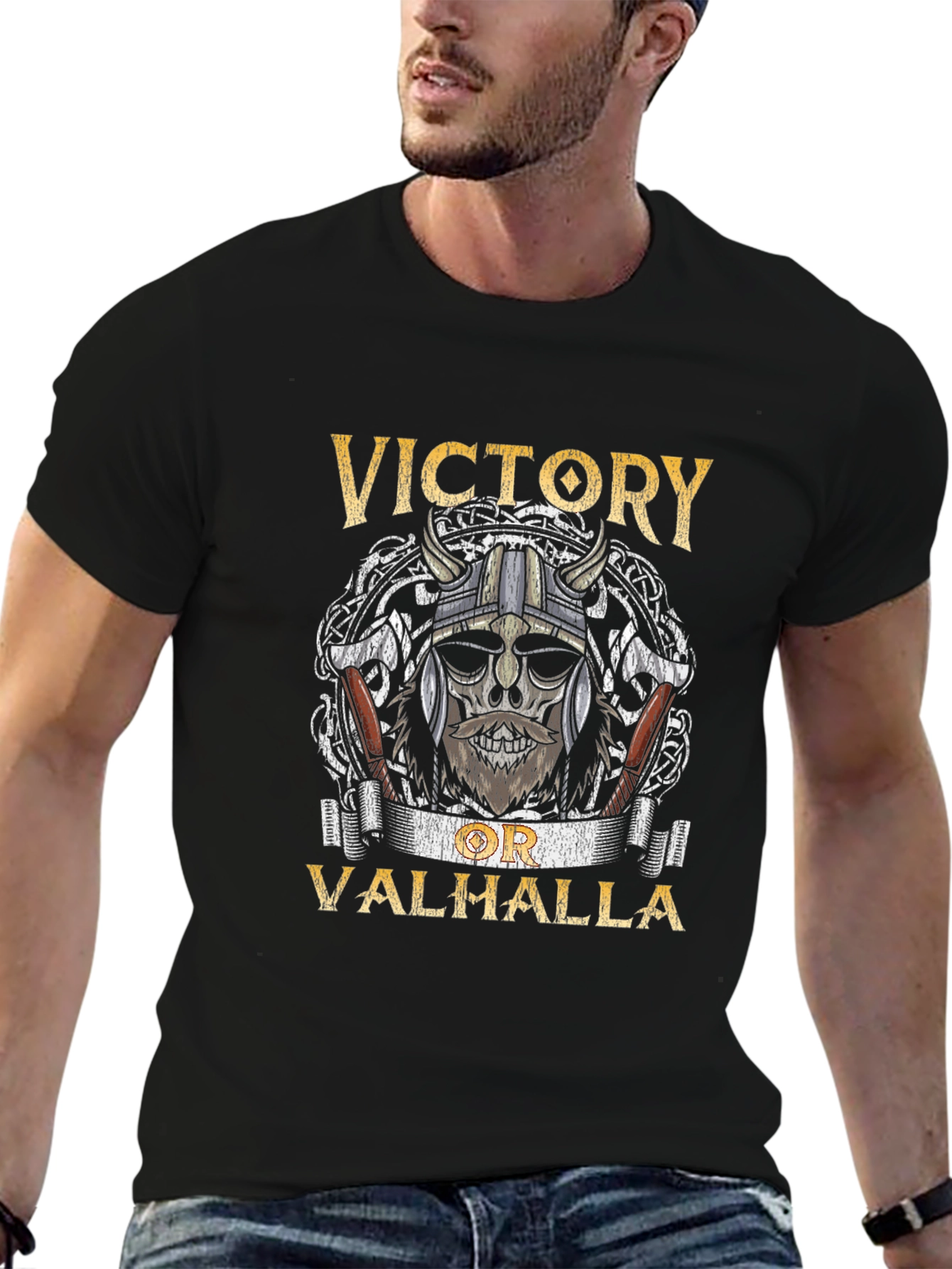 Victory or Valhalla Viking T-Shirt