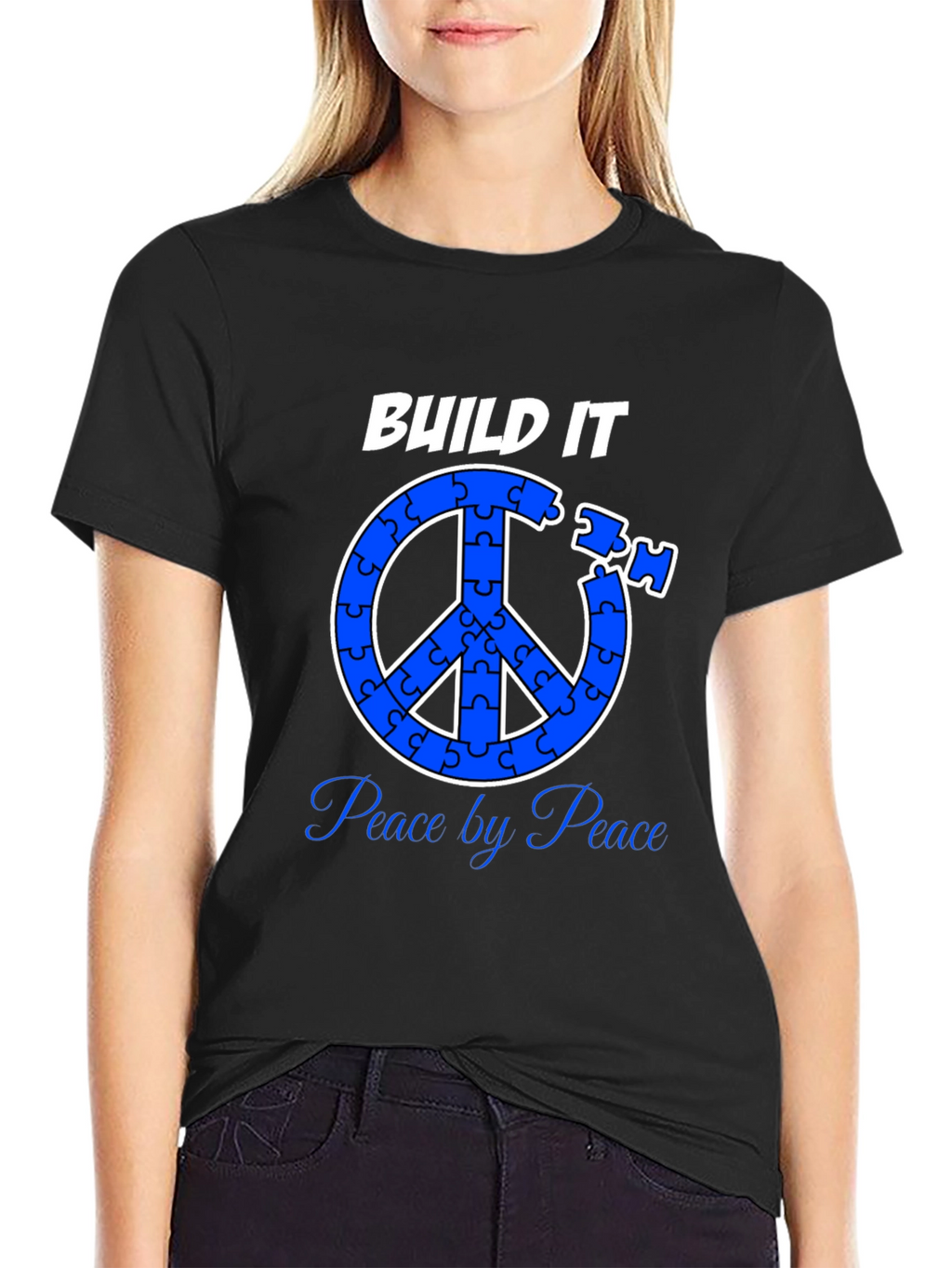 Build Peace Puzzle Piece Symbol T-Shirt