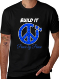 Build Peace Puzzle Piece Symbol T-Shirt