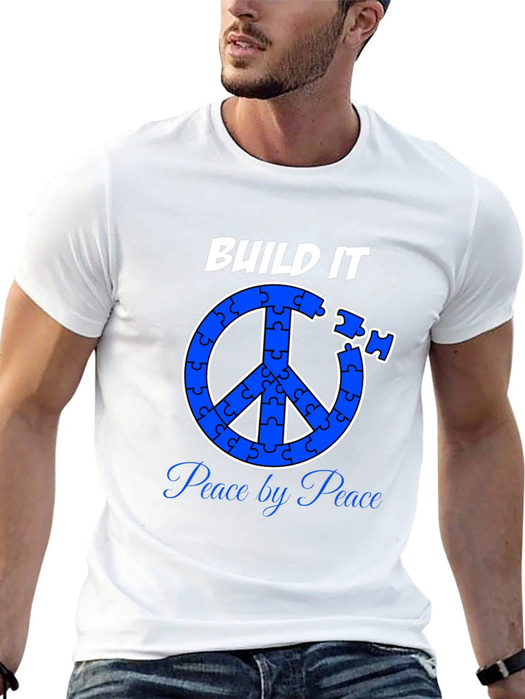 Build Peace Puzzle Piece Symbol T-Shirt