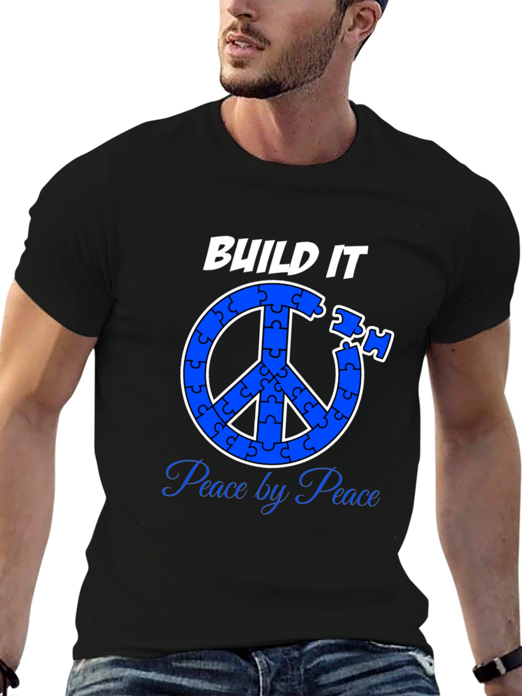 Build Peace Puzzle Piece Symbol T-Shirt