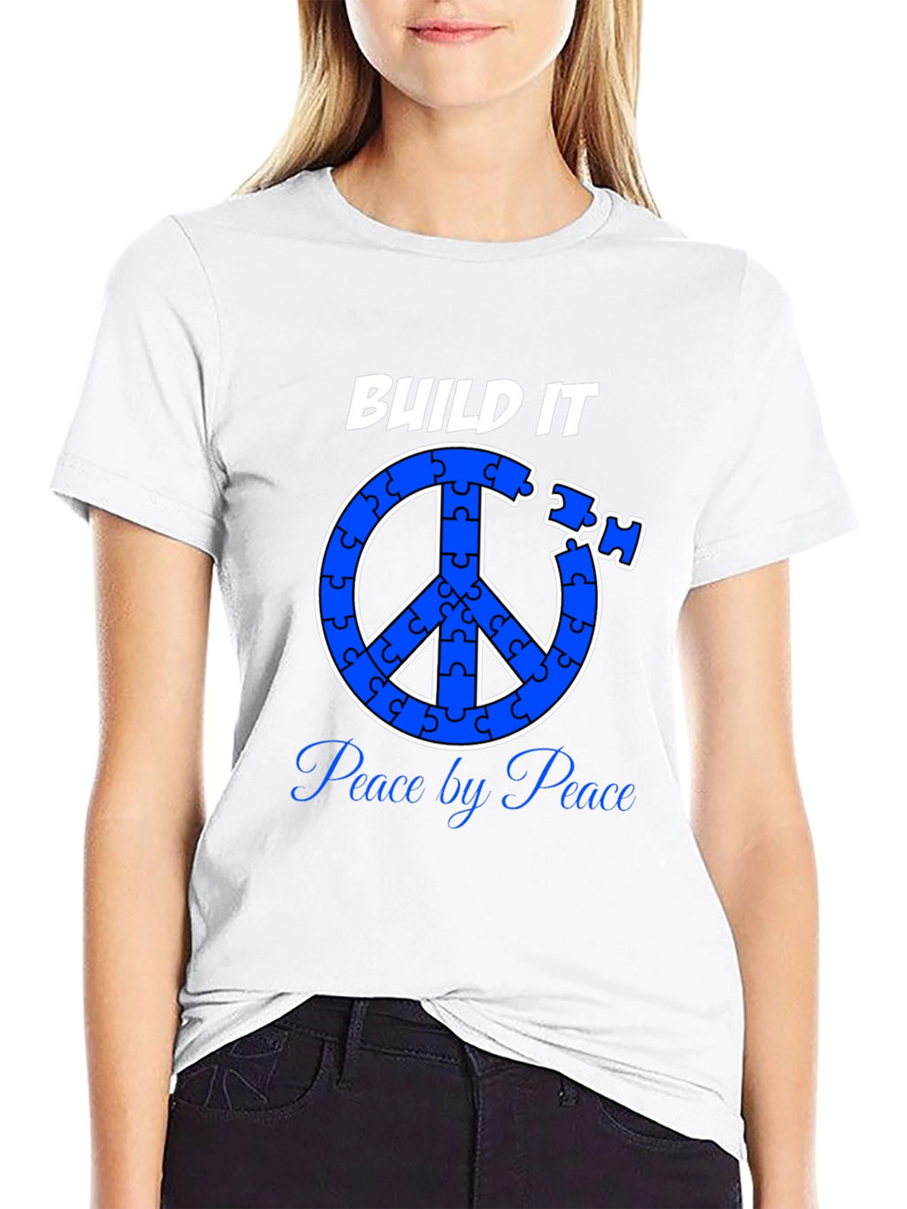 Build Peace Puzzle Piece Symbol T-Shirt