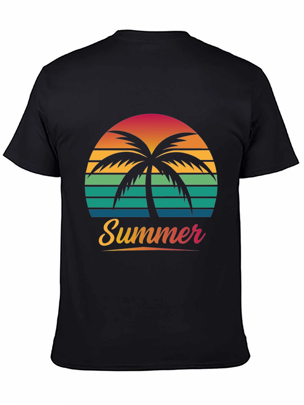 Summer Palm Sunset Graphic Tee