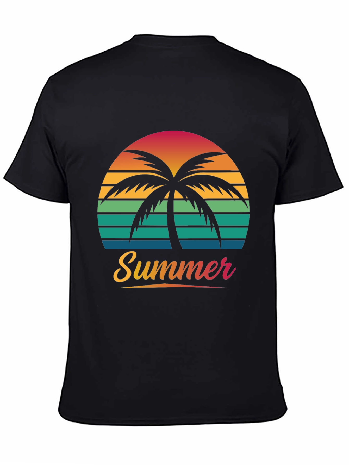 Summer Palm Sunset Graphic Tee