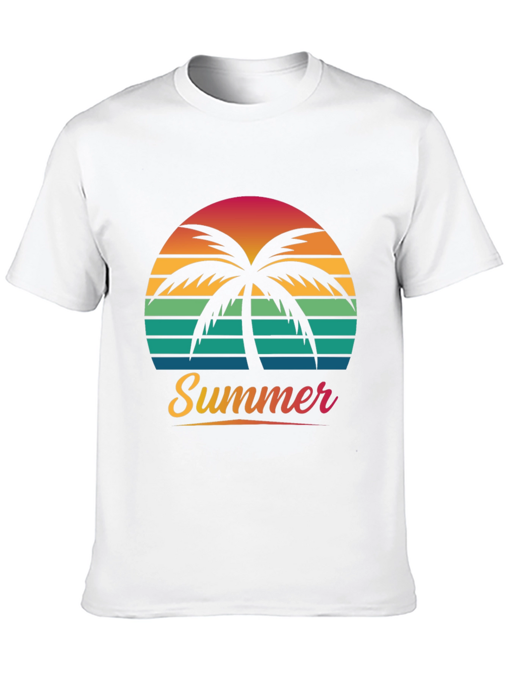 Summer Palm Sunset Graphic Tee