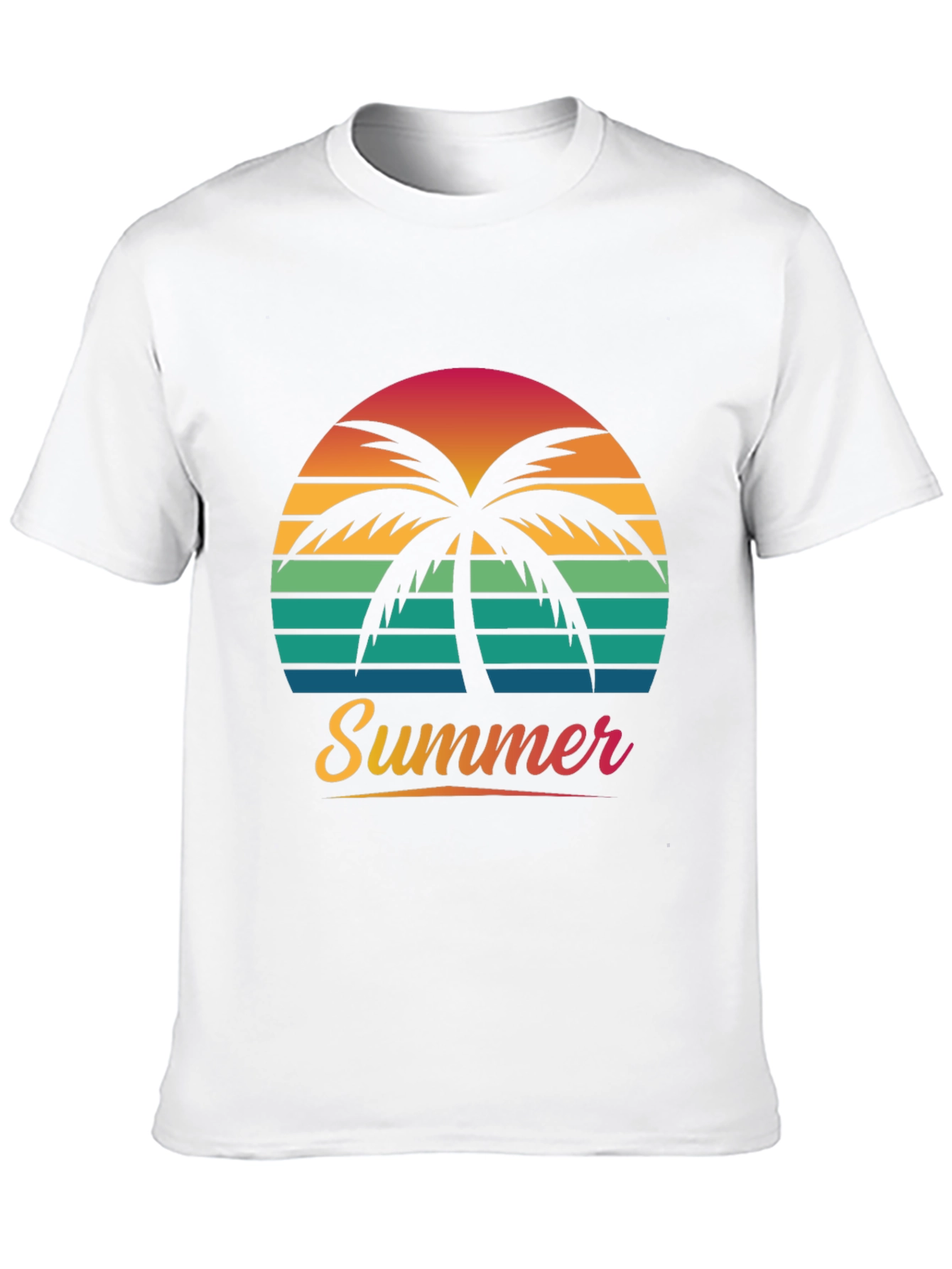 Summer Palm Sunset Graphic Tee