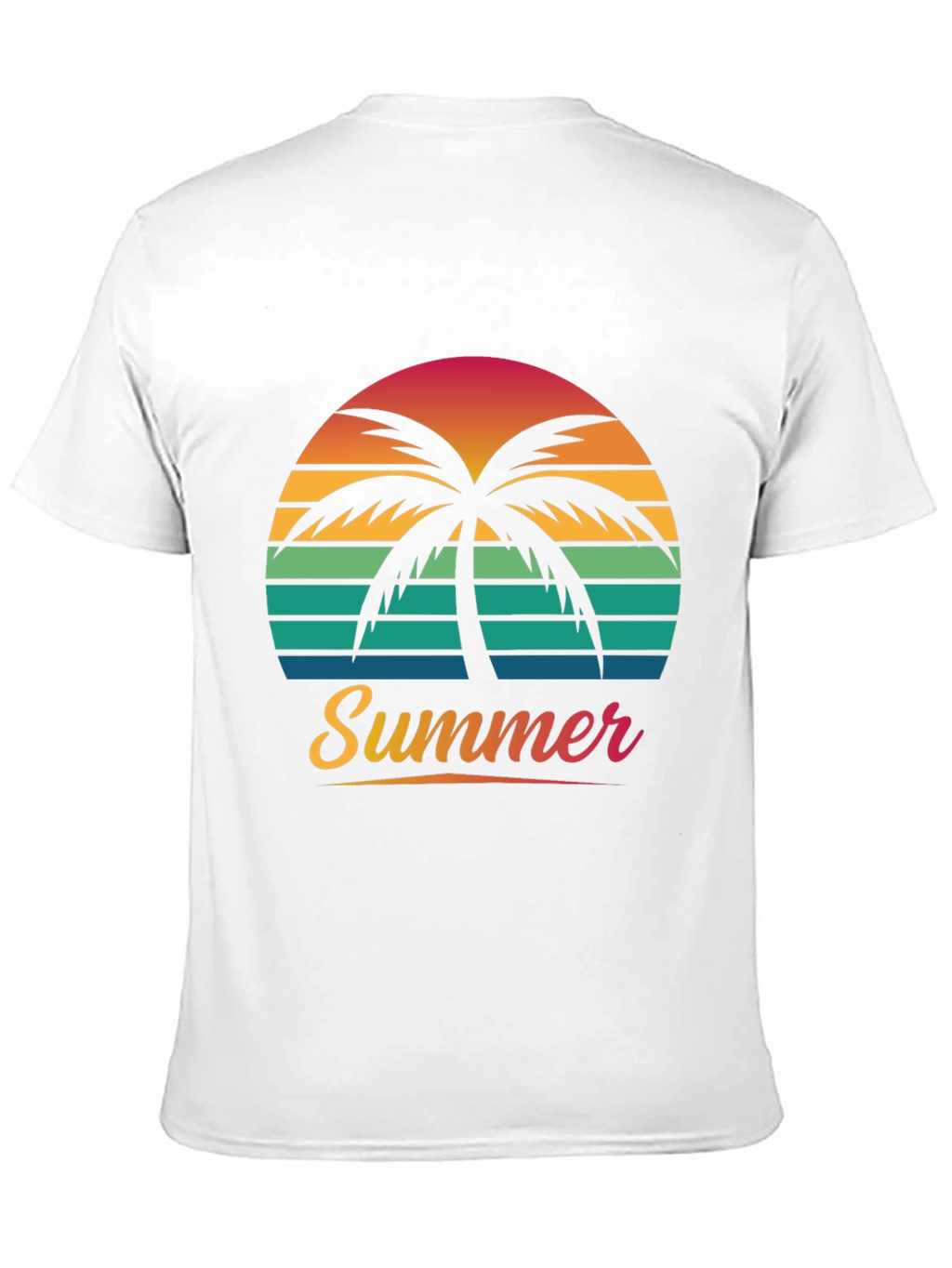Summer Palm Sunset Graphic Tee