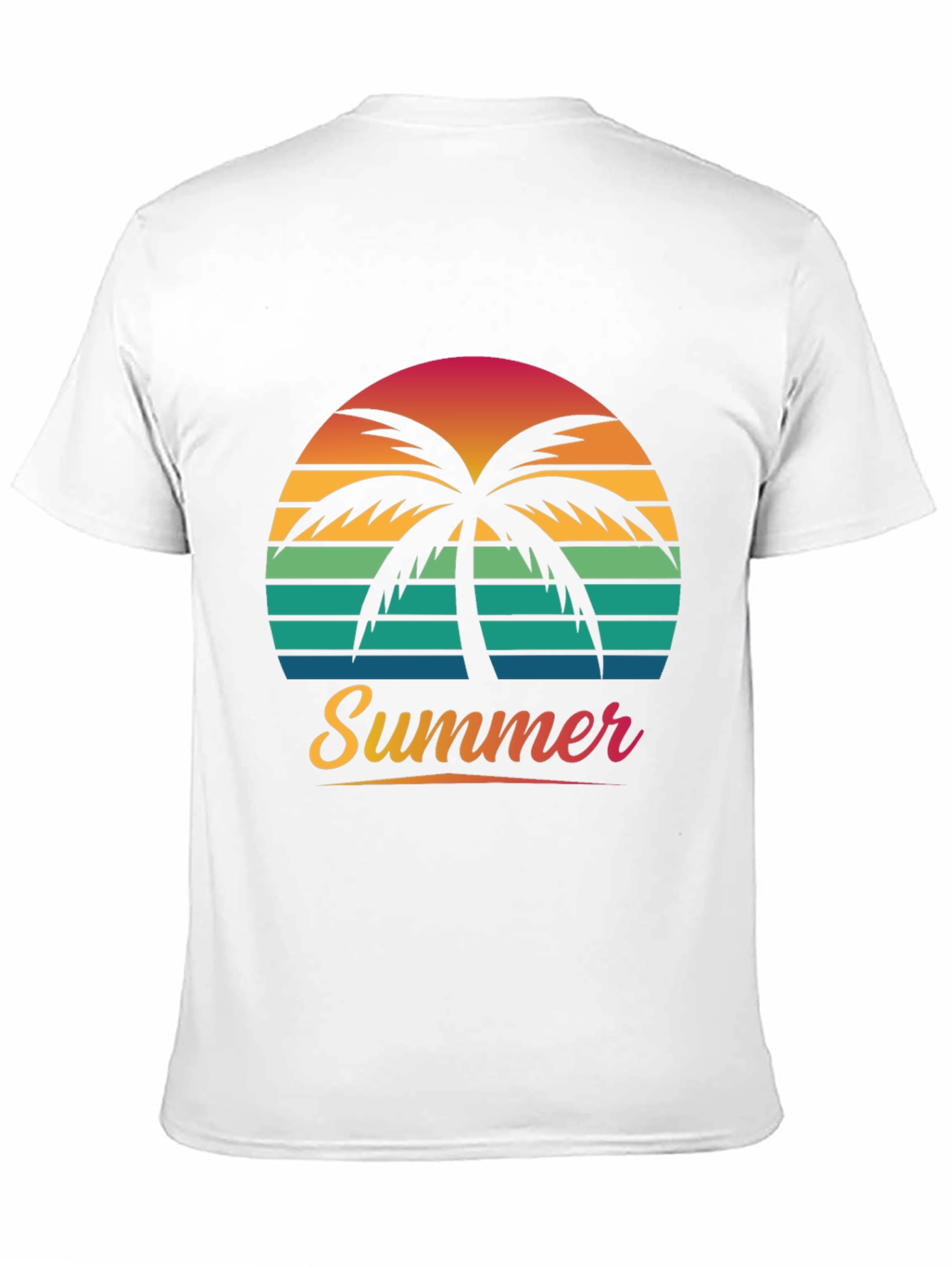 Summer Palm Sunset Graphic Tee