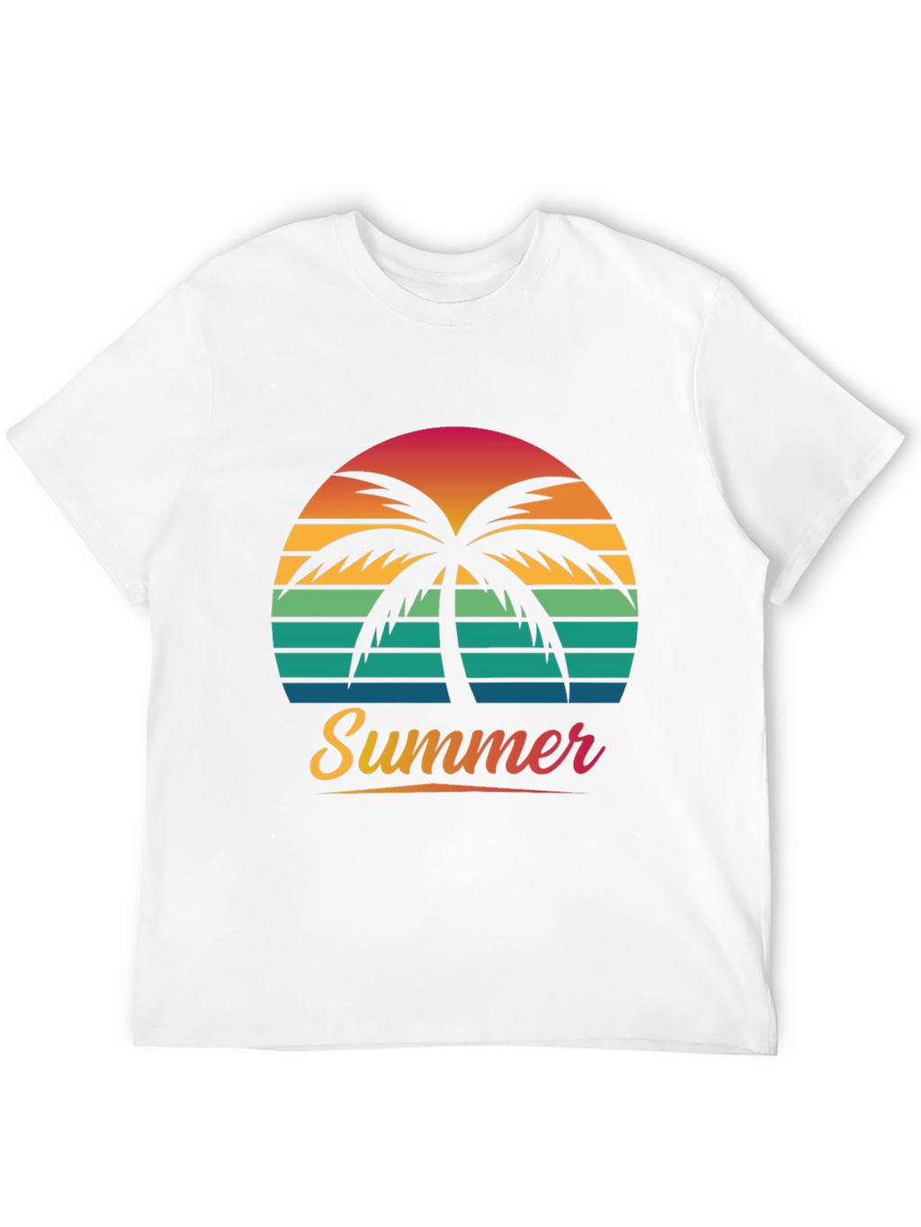 Summer Palm Sunset Graphic Tee