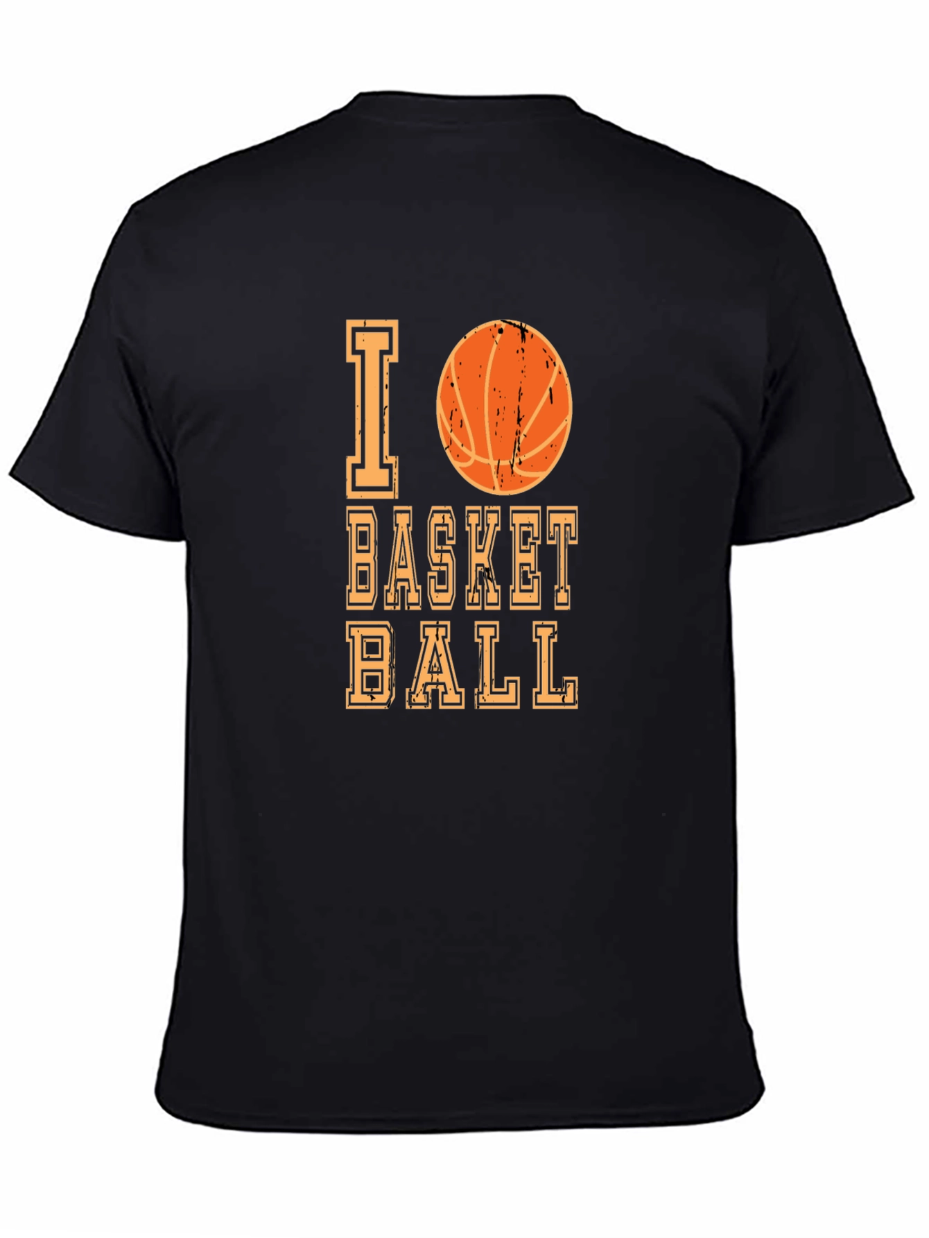 I Love Basketball Graphic T-Shirt - Casual Tee